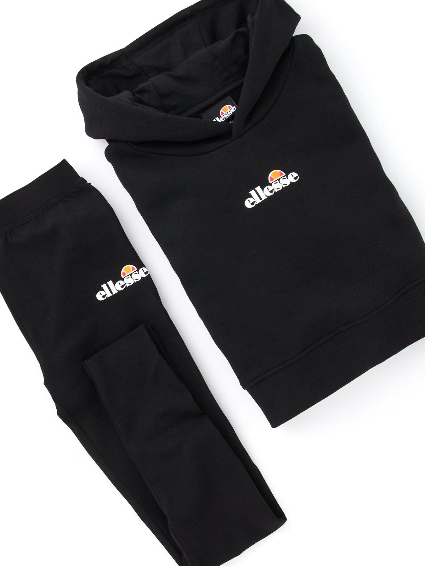 ellesse-junior-girls-exclusive-vilanovita-cropped-hoodie-and-legging-set-blackdetail