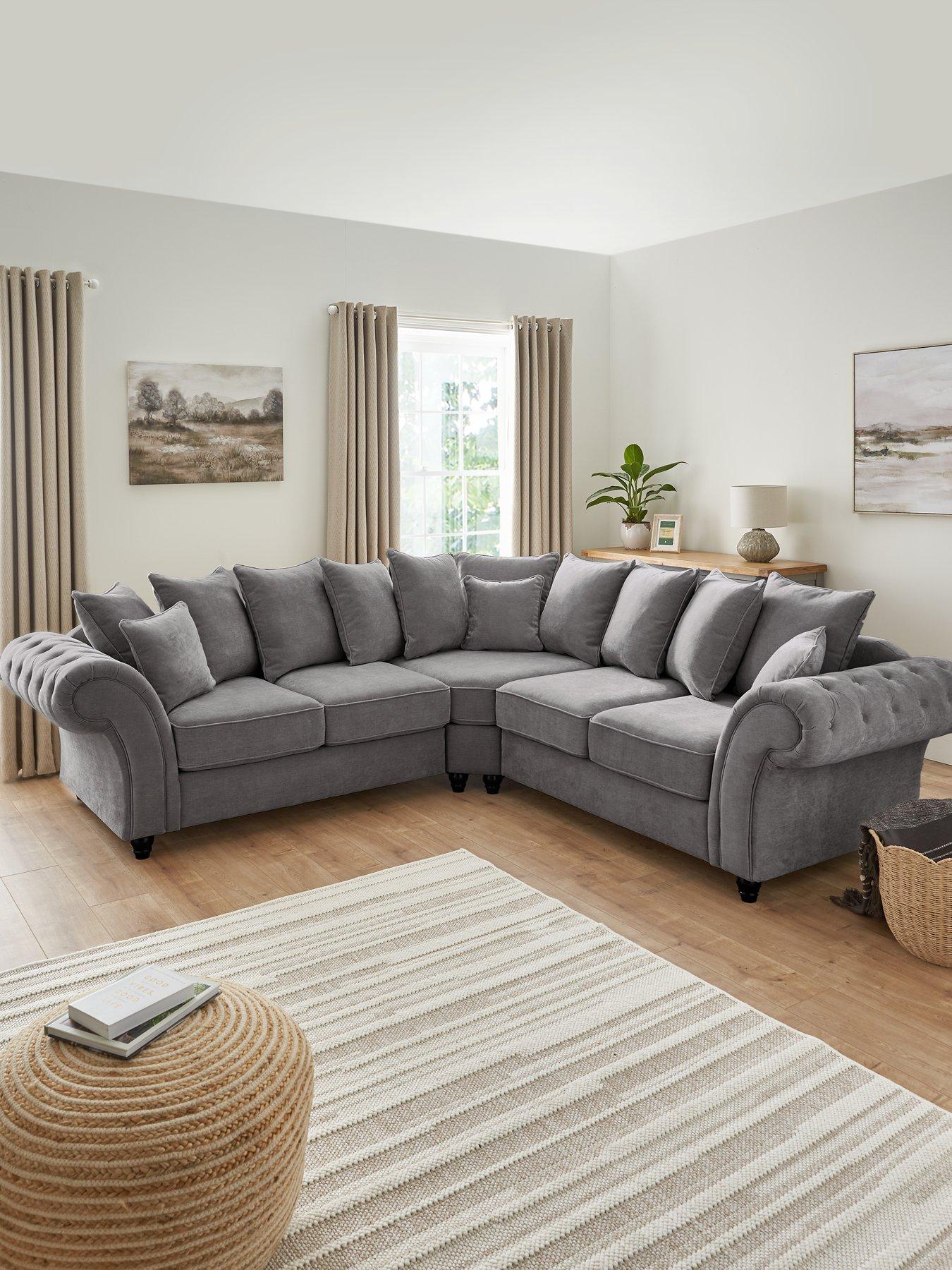 The Very Collection Windsor Fabric Scatter Back Corner Group Sofa - FSC® Certified