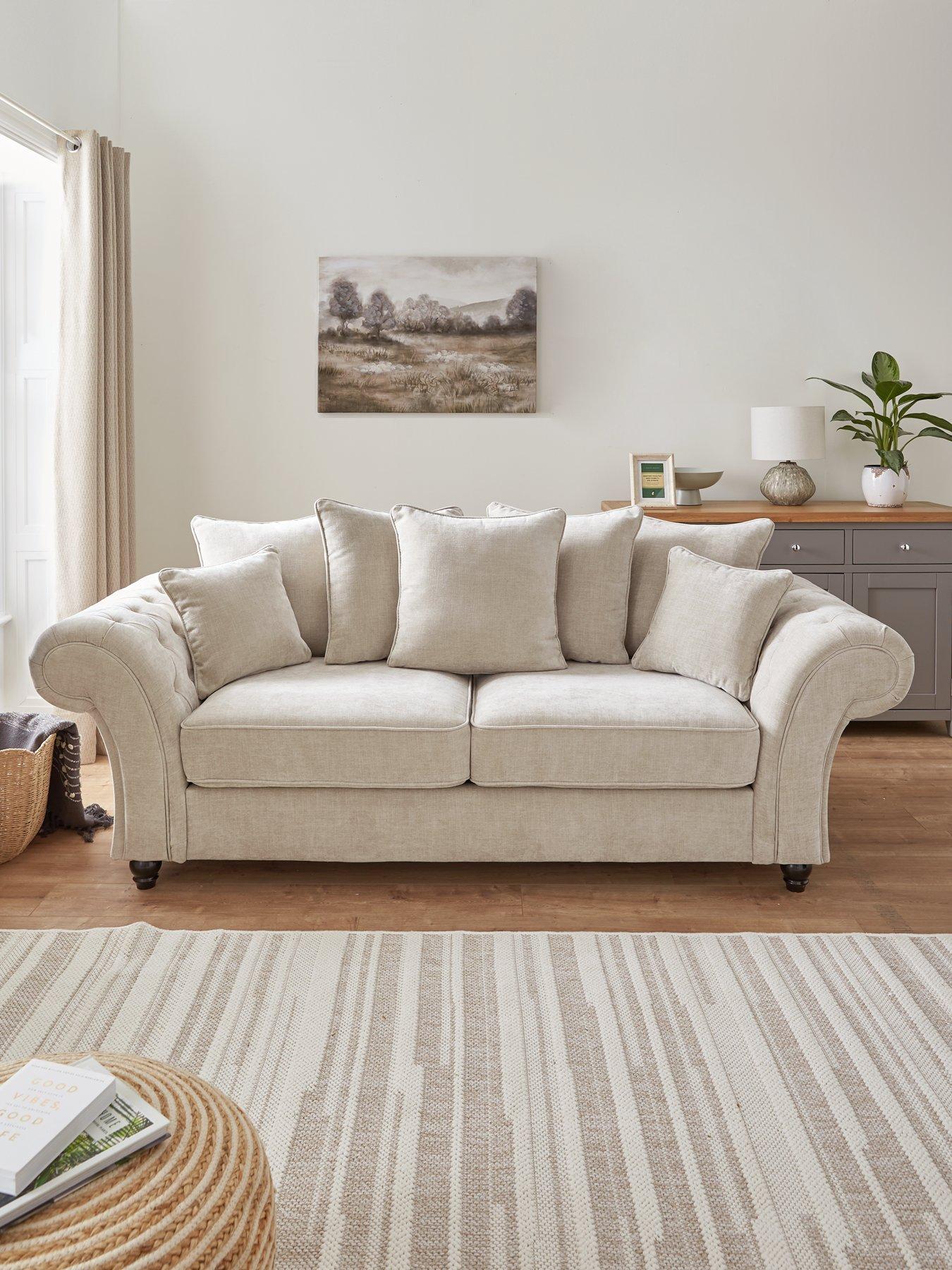 Image 1 of 7 of The Very Collection Windsor 3 Seater Fabric Scatter Back Sofa&nbsp;- FSC&reg; Certified