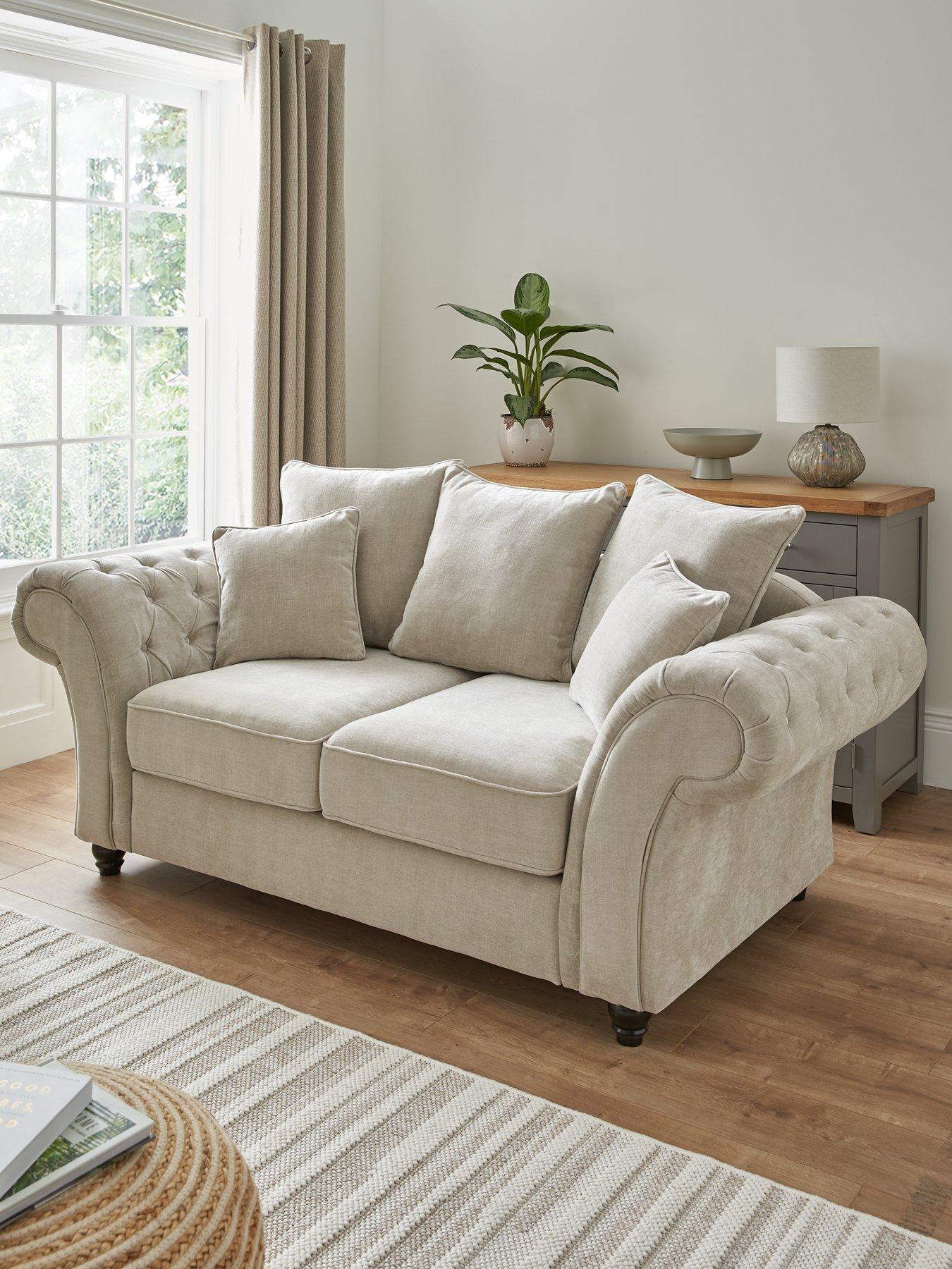 The Very Collection Windsor 2 Seater Fabric Scatter Back Sofa - FSC® Certified