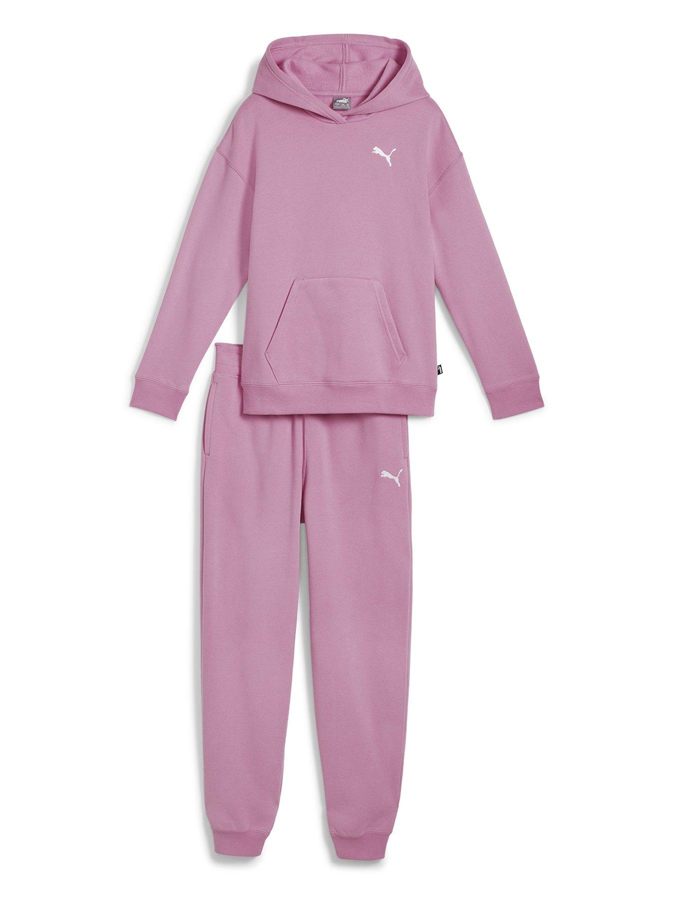 puma-girls-fleece-loungewear-suit-purple