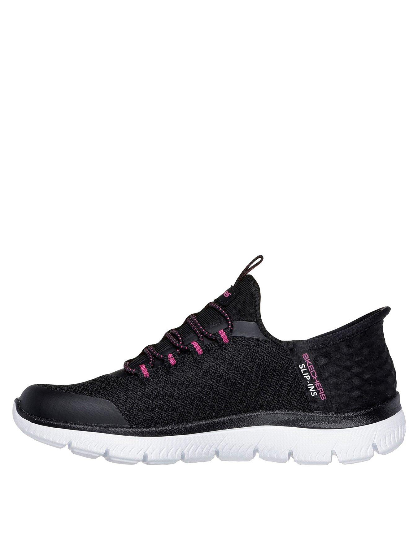 skechers-girls-summits-slip-ins-trainer-blackback