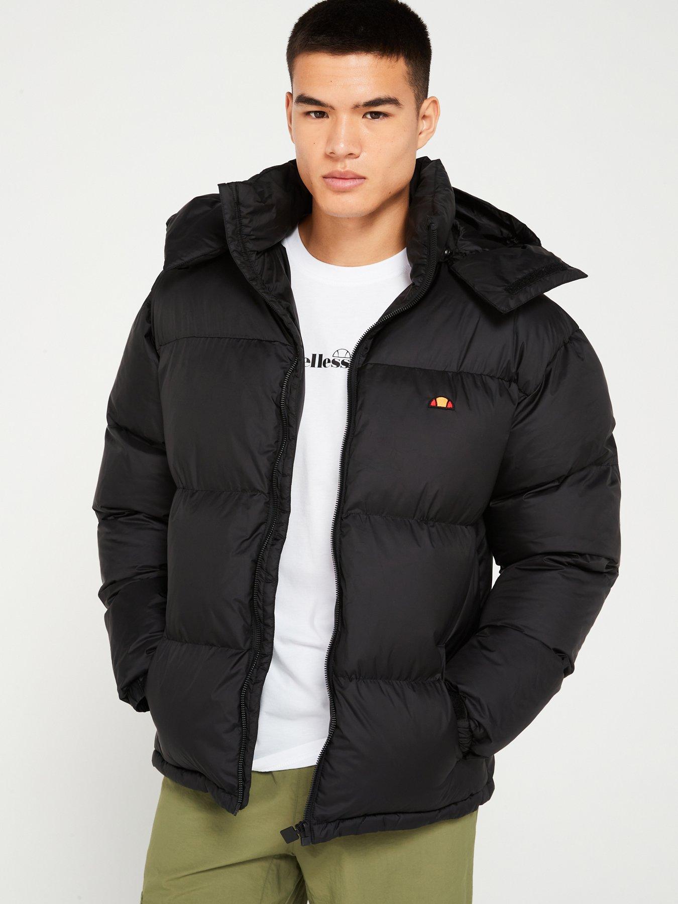 Ellesse Mens Lombardy Padded Jacket Black Very Ireland