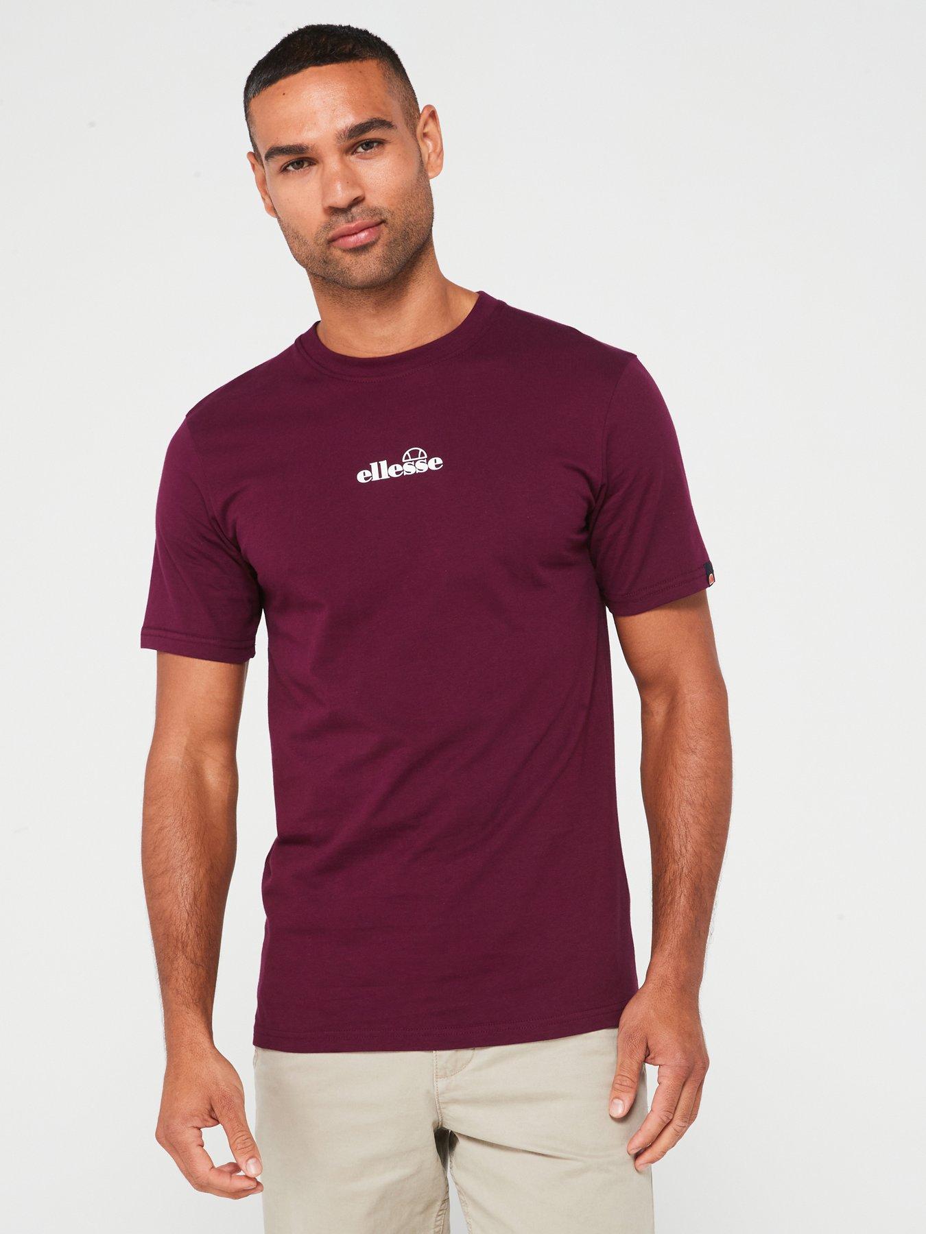 ellesse-mens-ollio-tee-burgundy