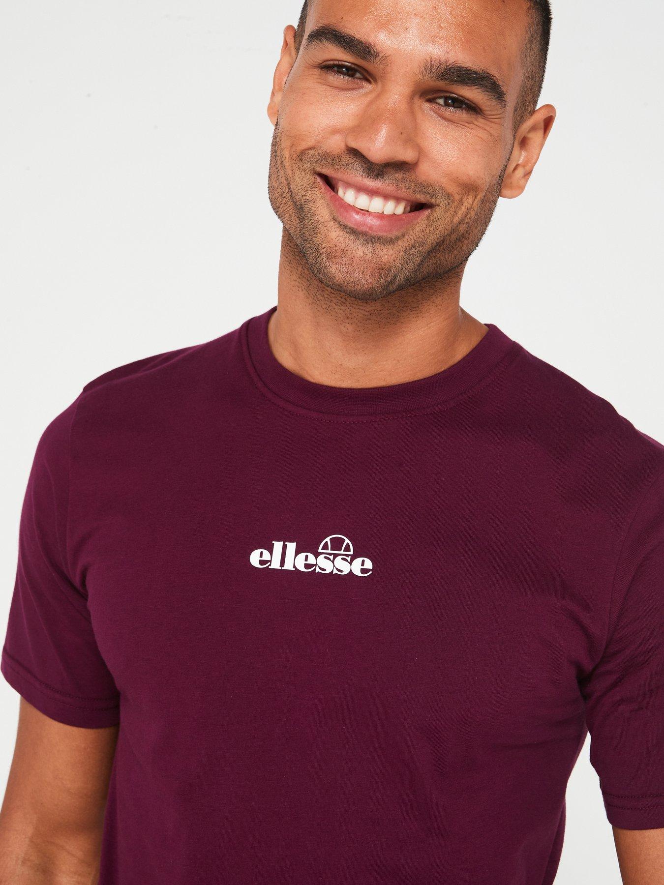 ellesse-mens-ollio-tee-burgundyoutfit