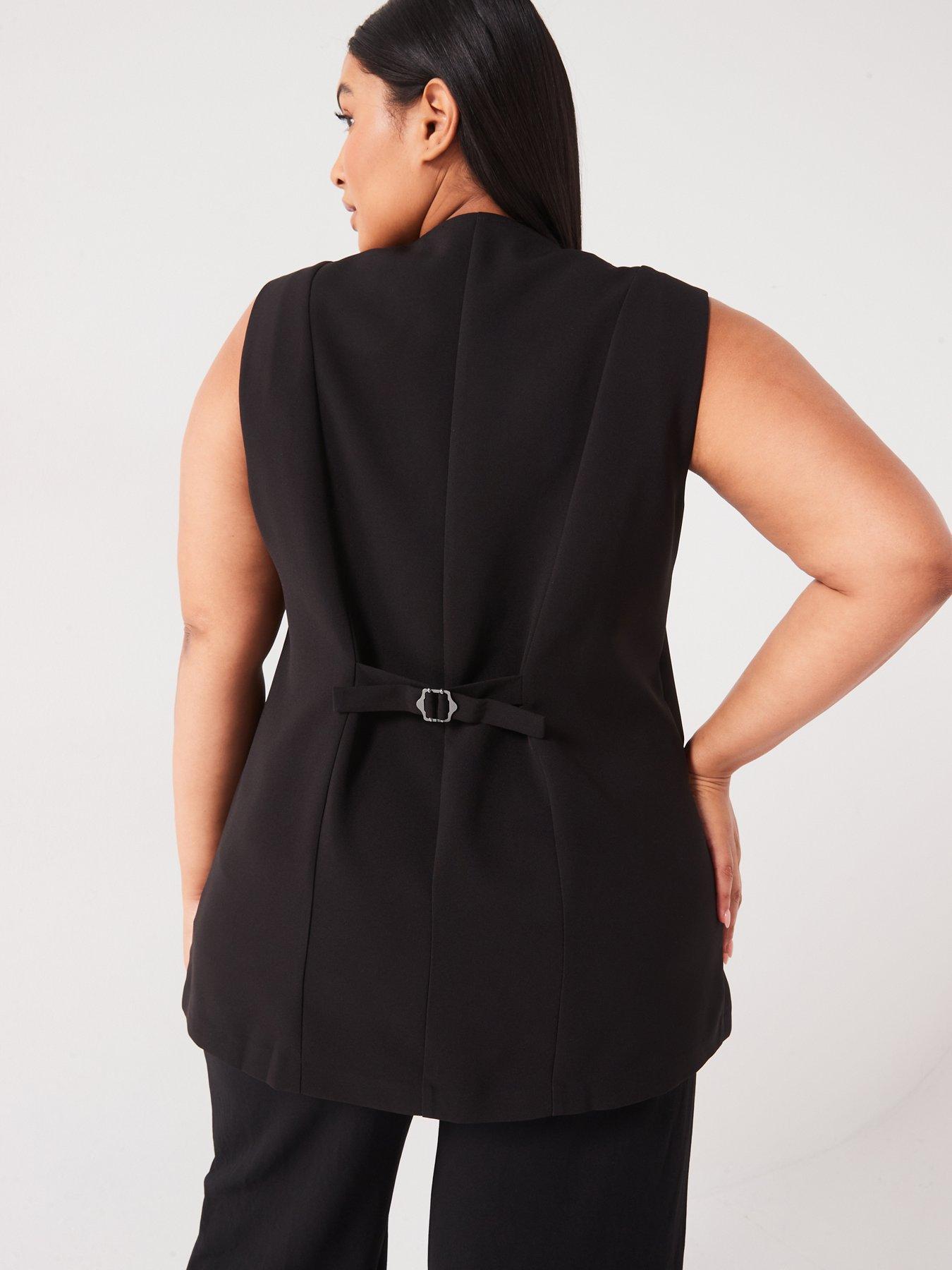 v-by-very-curve-diamante-button-waistcoat-blackstillFront