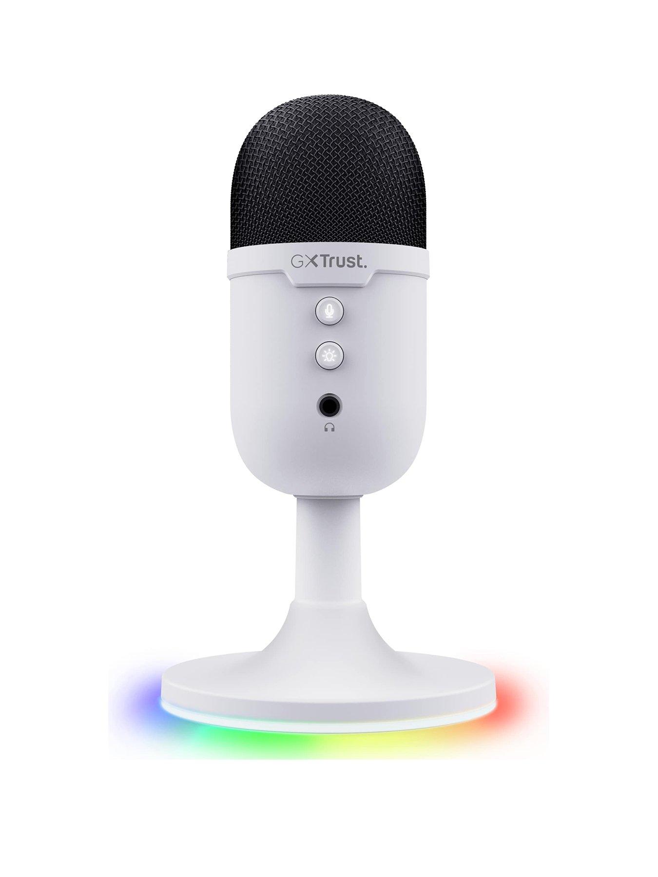undefined GXT234 Yunix Compact USB RGB LED PC Microphone for Gaming, Streaming