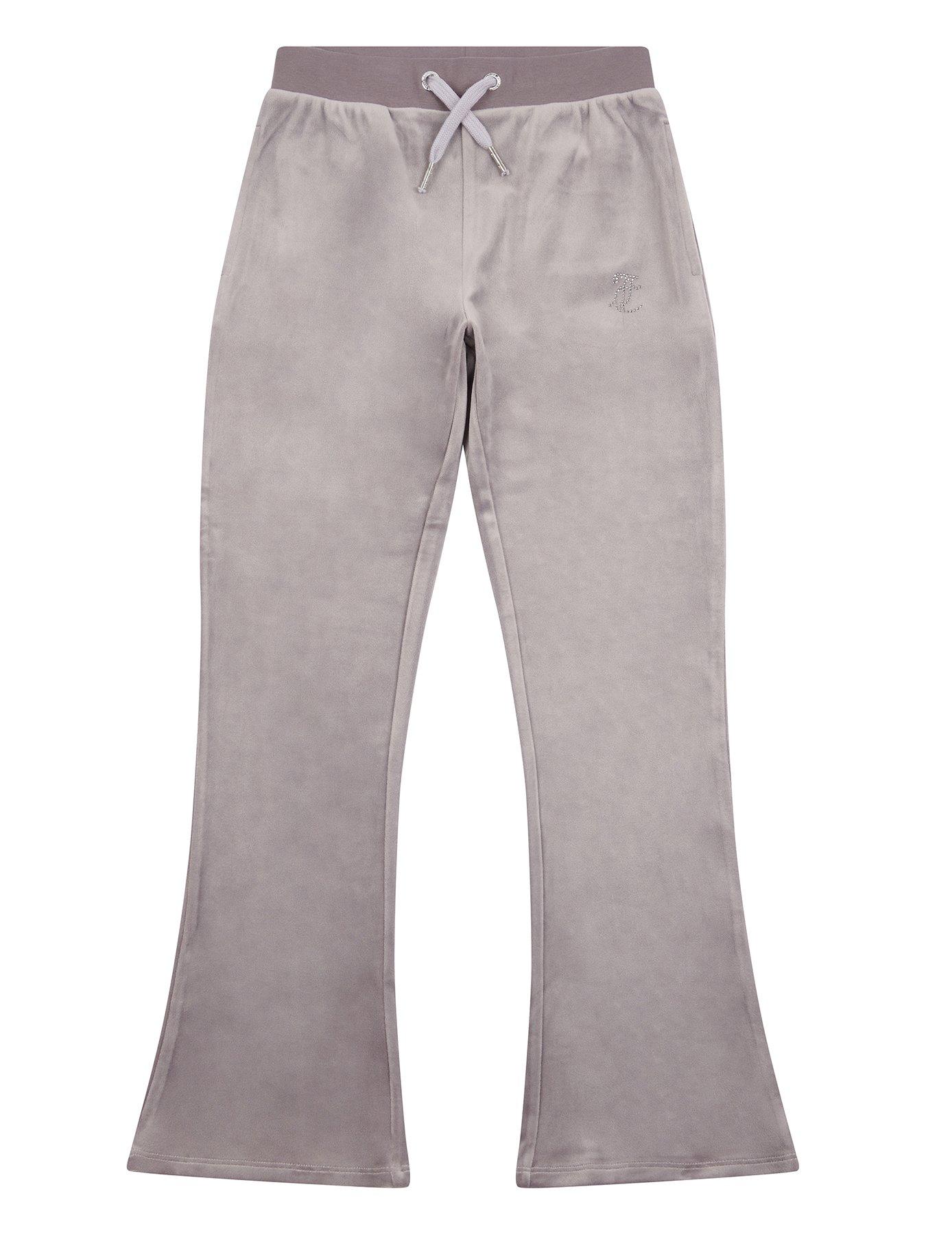 juicy-couture-girls-diamante-velour-bootcut-jogger-grey