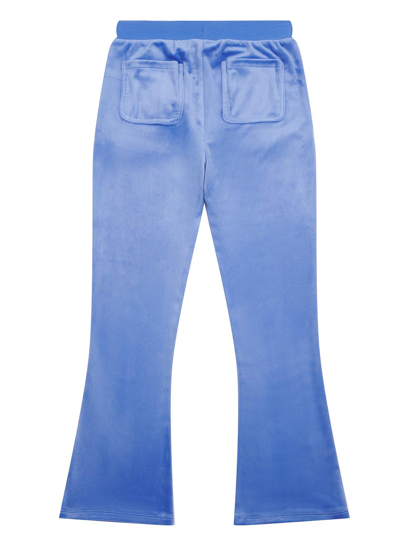 juicy-couture-girls-diamante-velour-bootcut-jogger-blueback