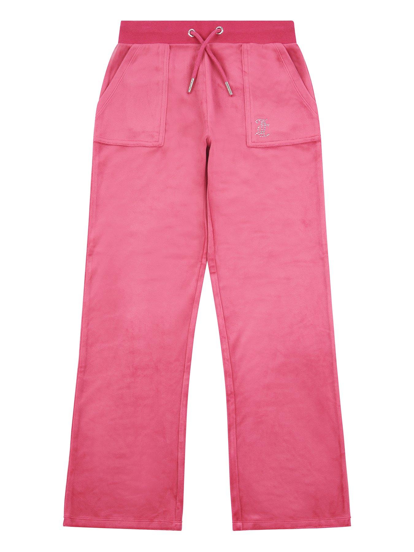 juicy-couture-girls-mini-diamante-velour-wide-leg-jogger-dark-pink