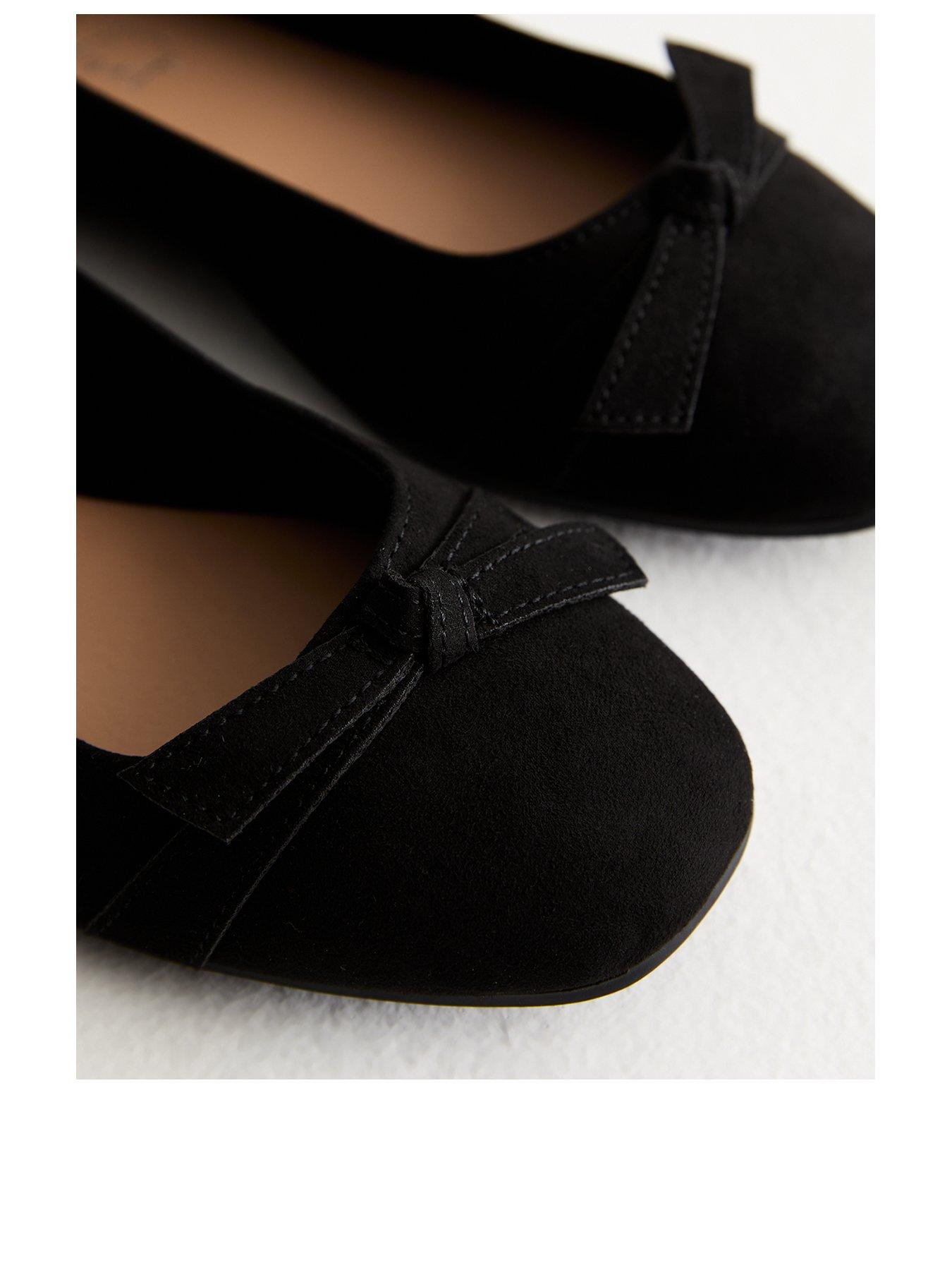 new-look-wide-fit-bow-detail-ballet-pumps-blackstillFront