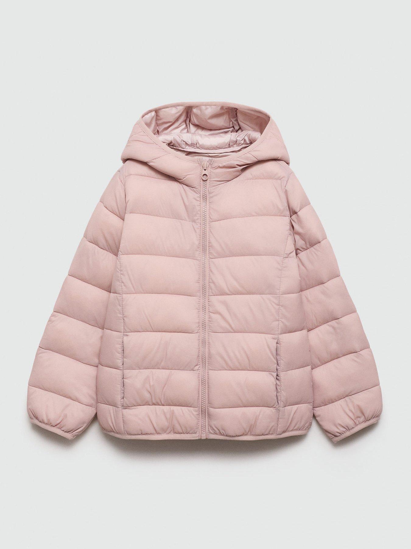 Image 1 of 4 of Mango Girls Padded Jacket - Light Pink