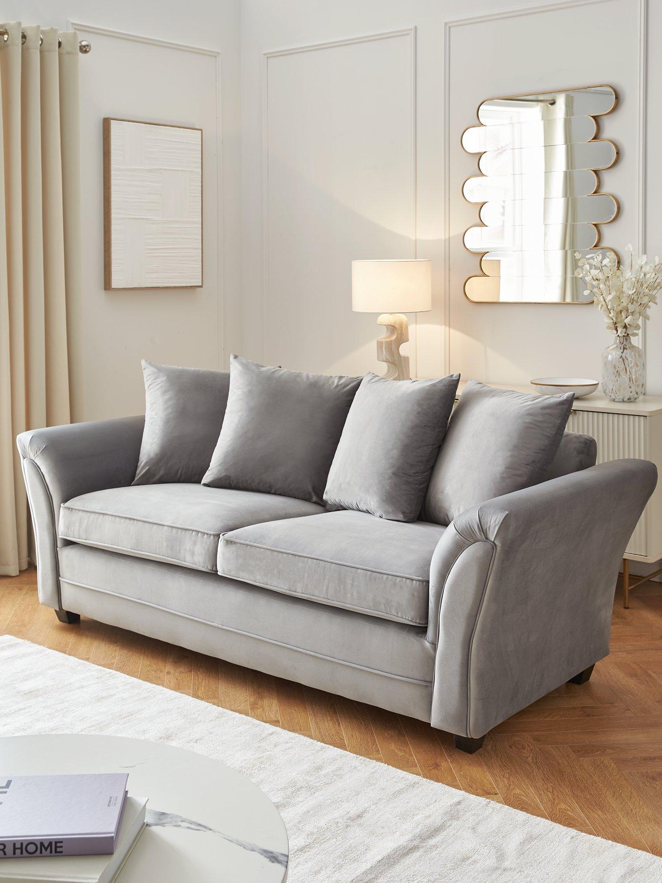 Very Home Leila Fabric 3 Seater Sofa - FSC Certified