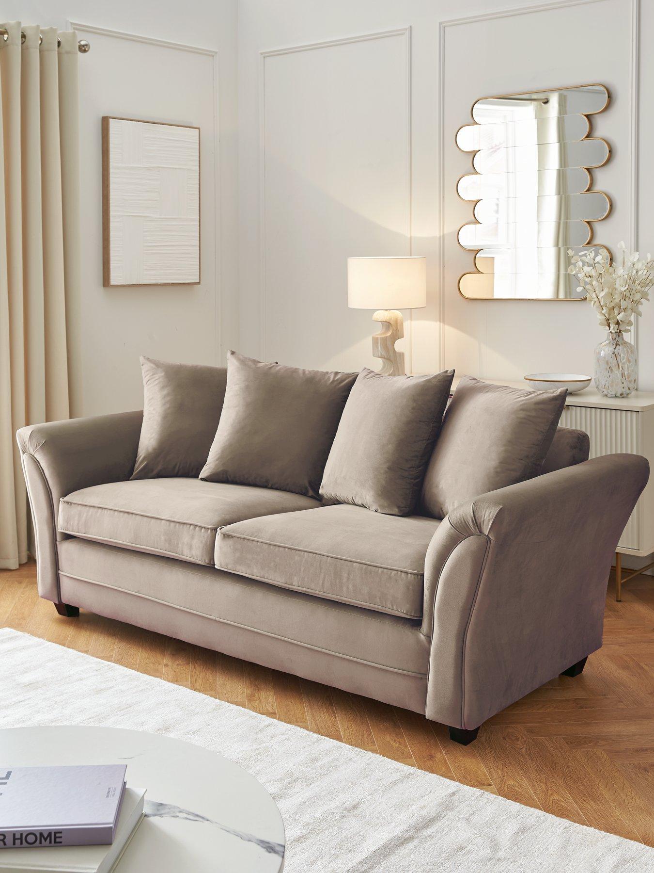 Very Home Leila Fabric 3 Seater Sofa - FSC Certified