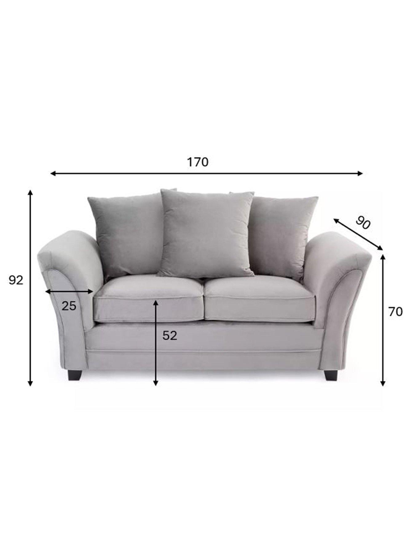 Image 6 of 7 of Very Home Leila Fabric 2 Seater Sofa&nbsp;- FSC Certified