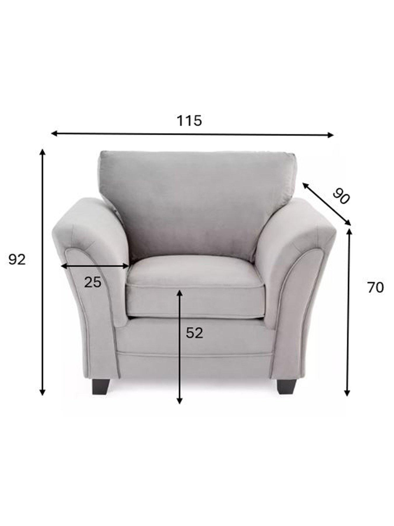 Image 6 of 7 of Very Home Leila Fabric Armchair&nbsp;- FSC Certified