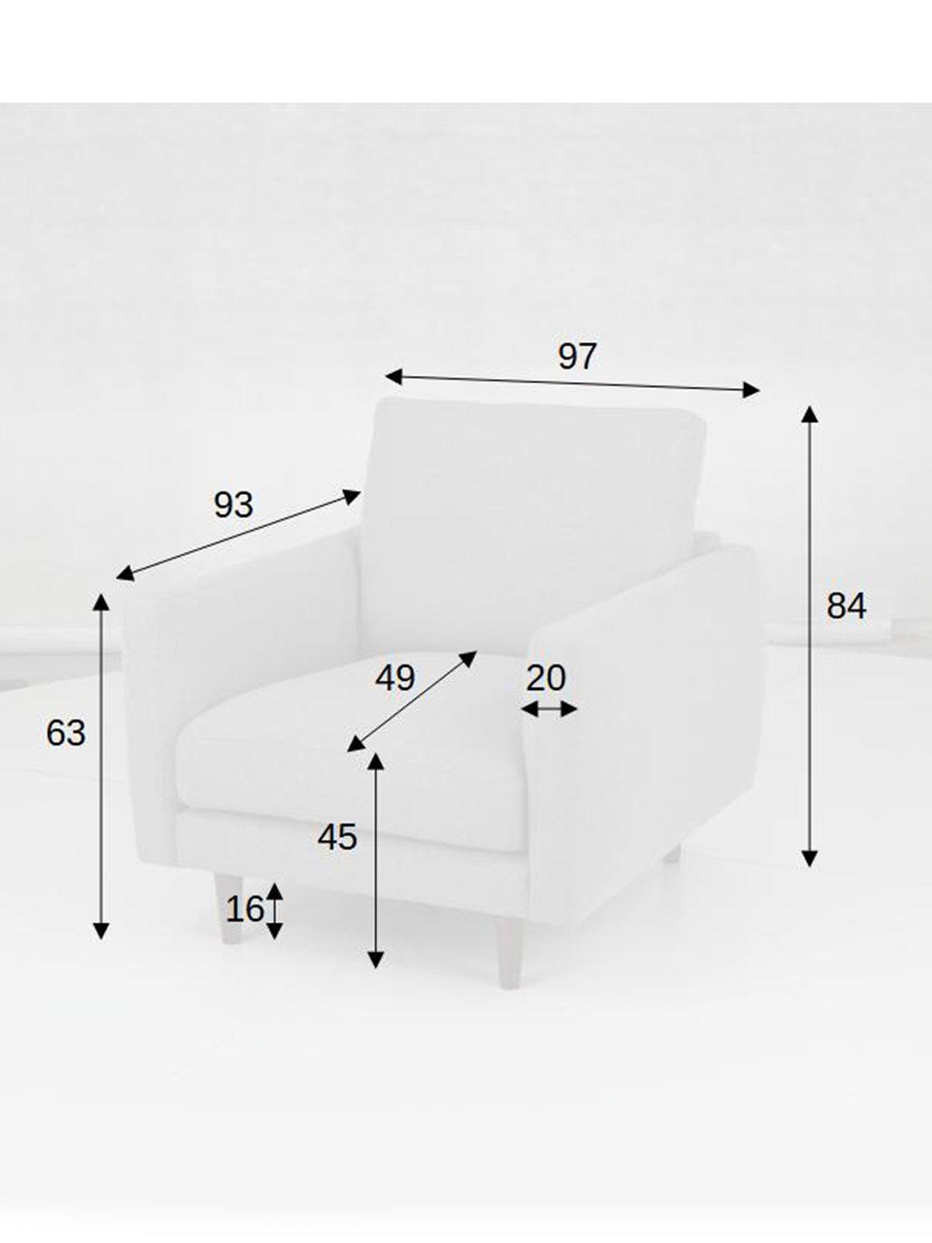 Image 6 of 7 of The Very Collection Maine Fabric Armchair&nbsp;- FSC Certified