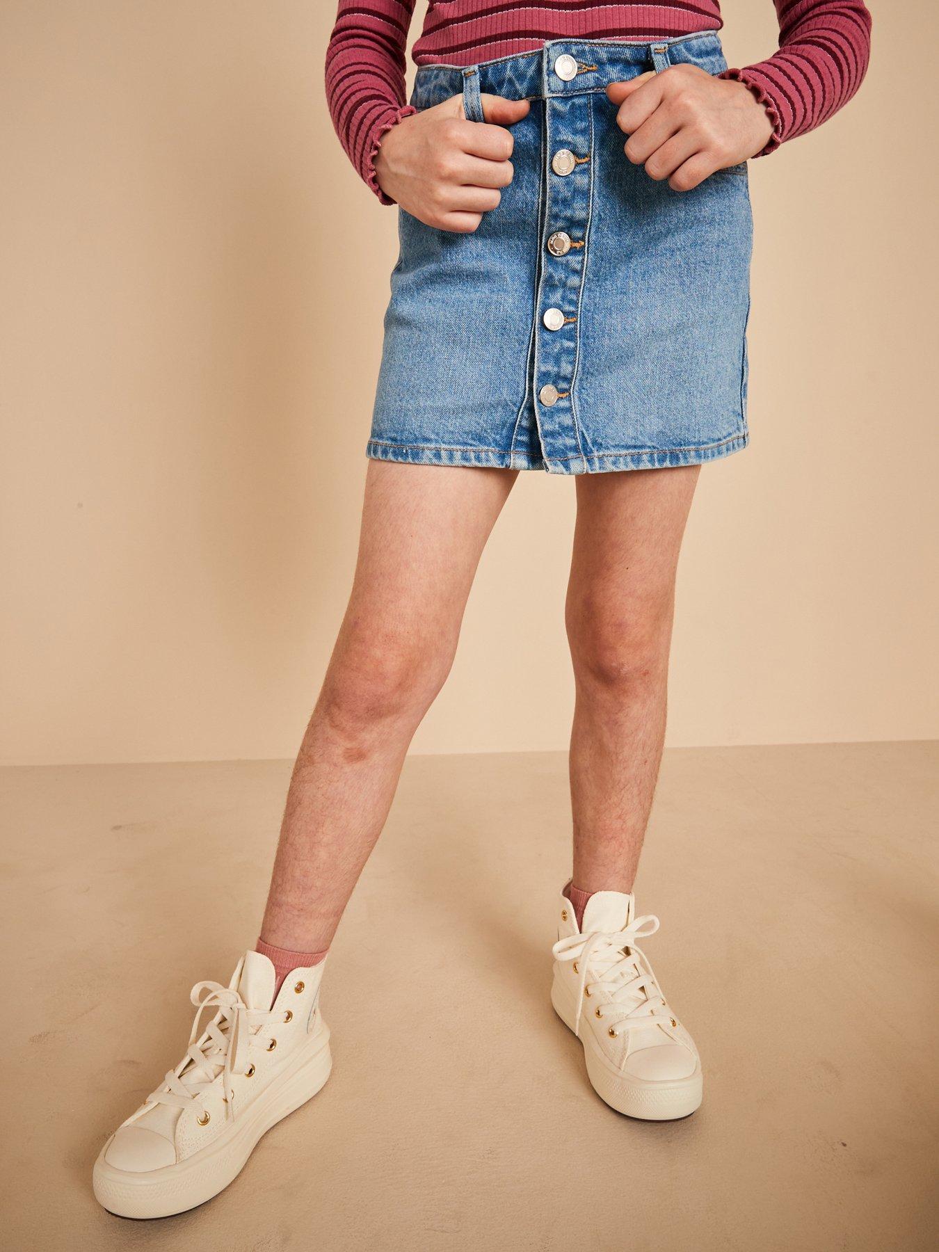 mango-girls-denim-skirt-bluefront