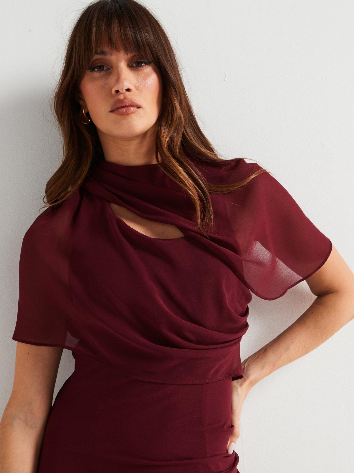 v-by-very-ruched-drape-mini-dress-wineoutfit