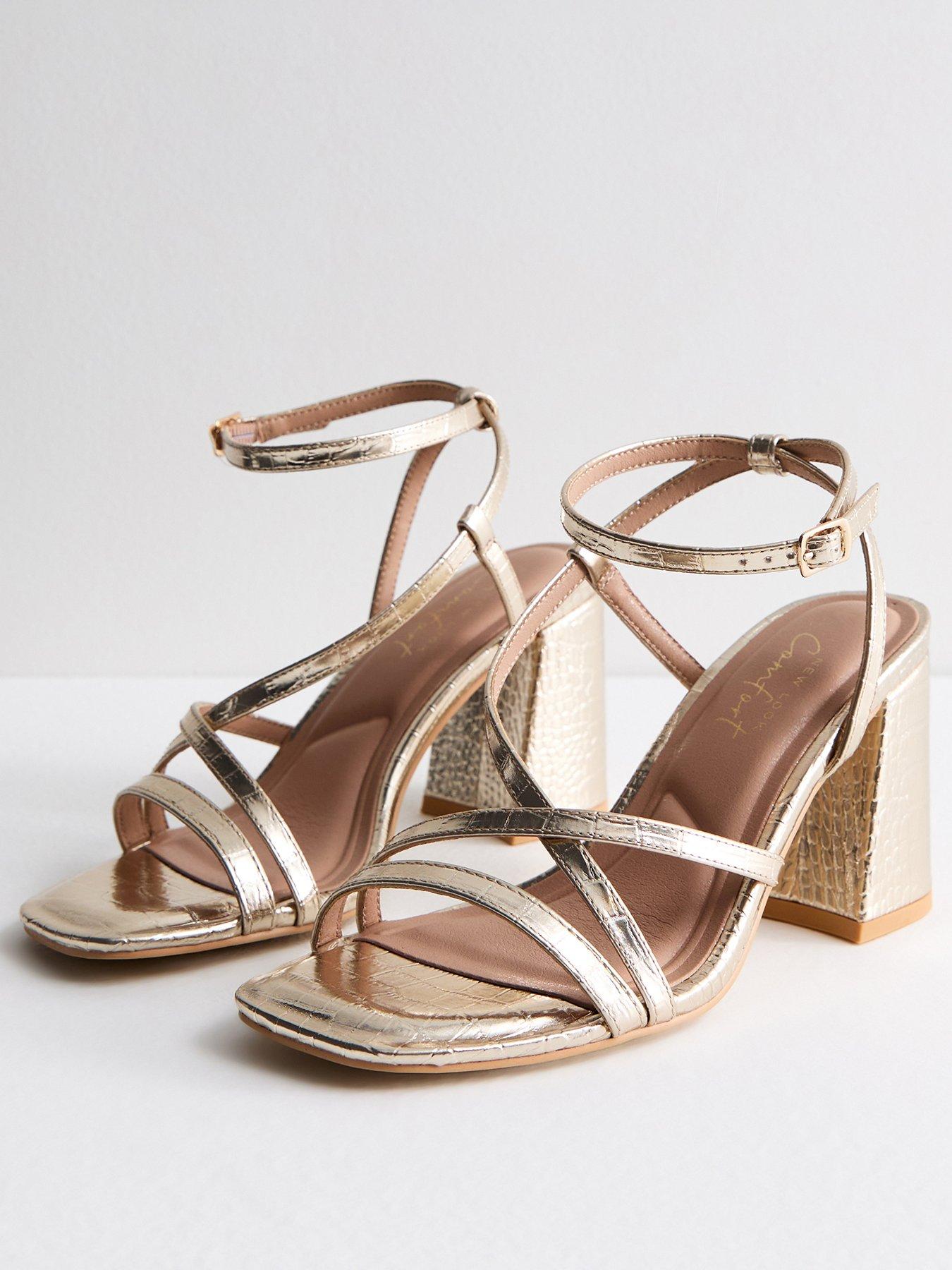 new-look-wide-fit-gold-faux-croc-multi-strap-block-heel-sandalsstillFront