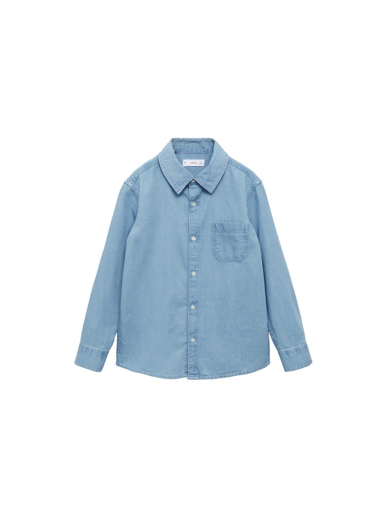 mango-boys-long-sleeve-denim-shirt-bluestillFront