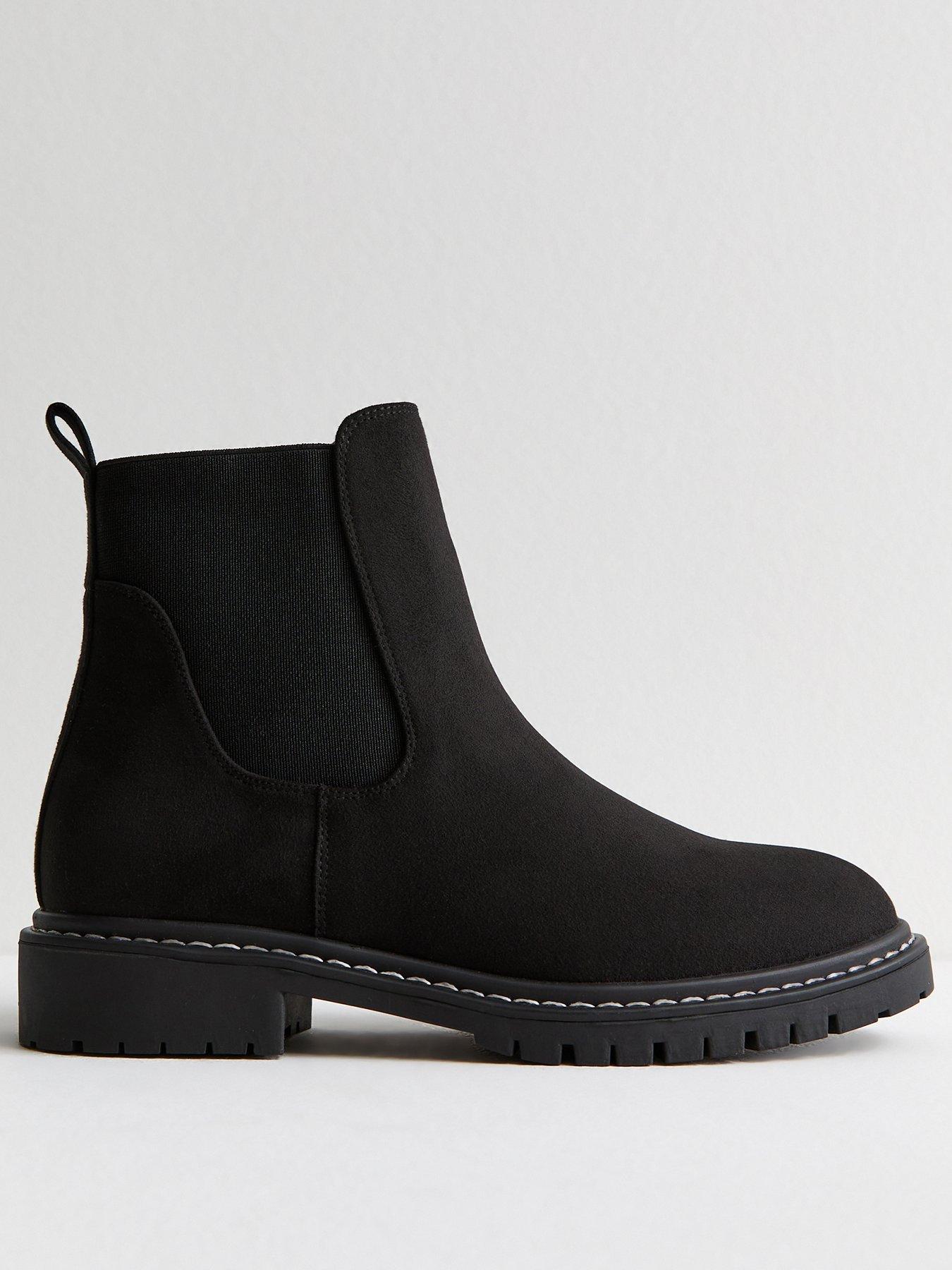 New look long black boots hotsell