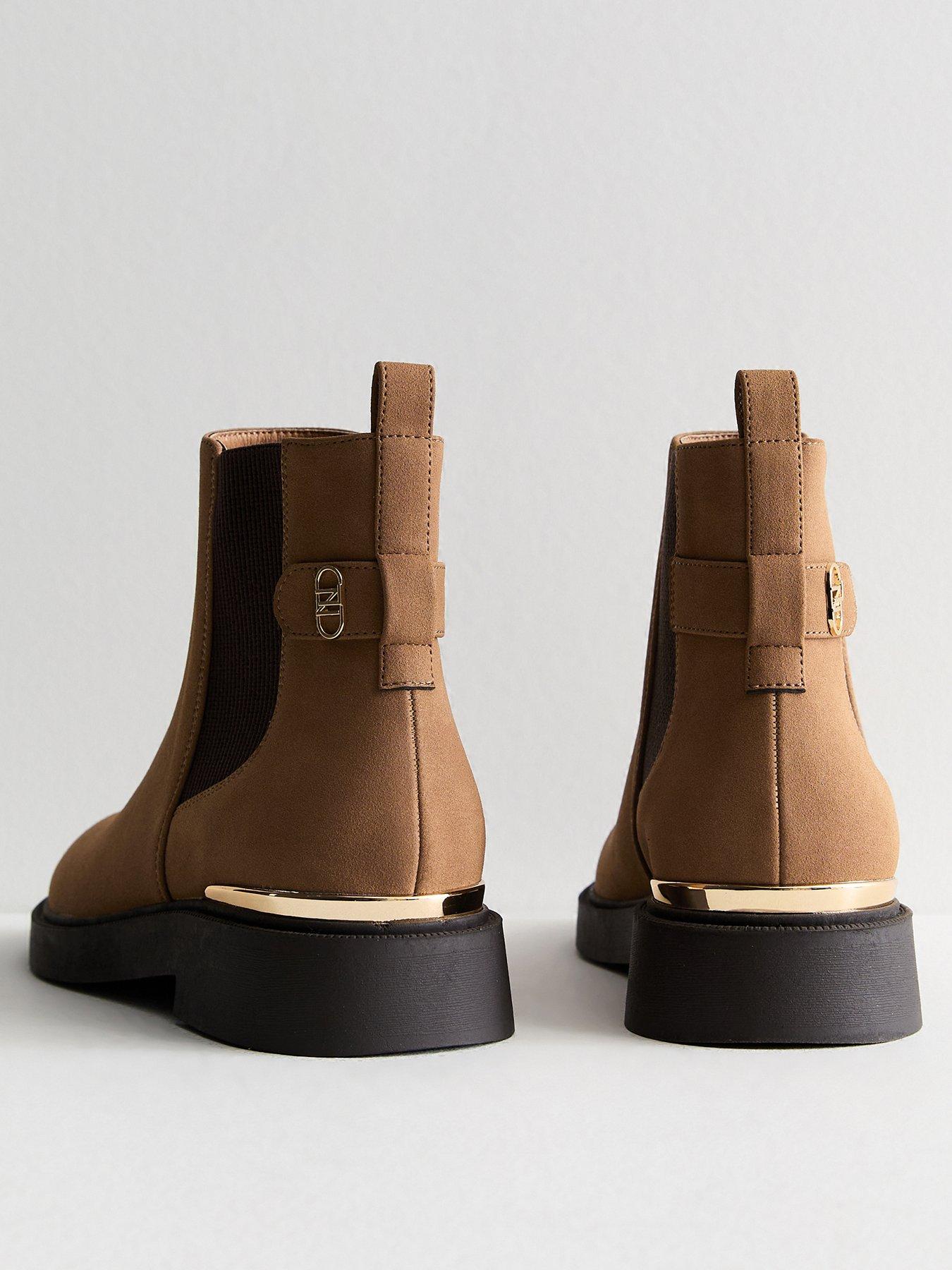 new-look-tan-suedette-chelsea-bootsback