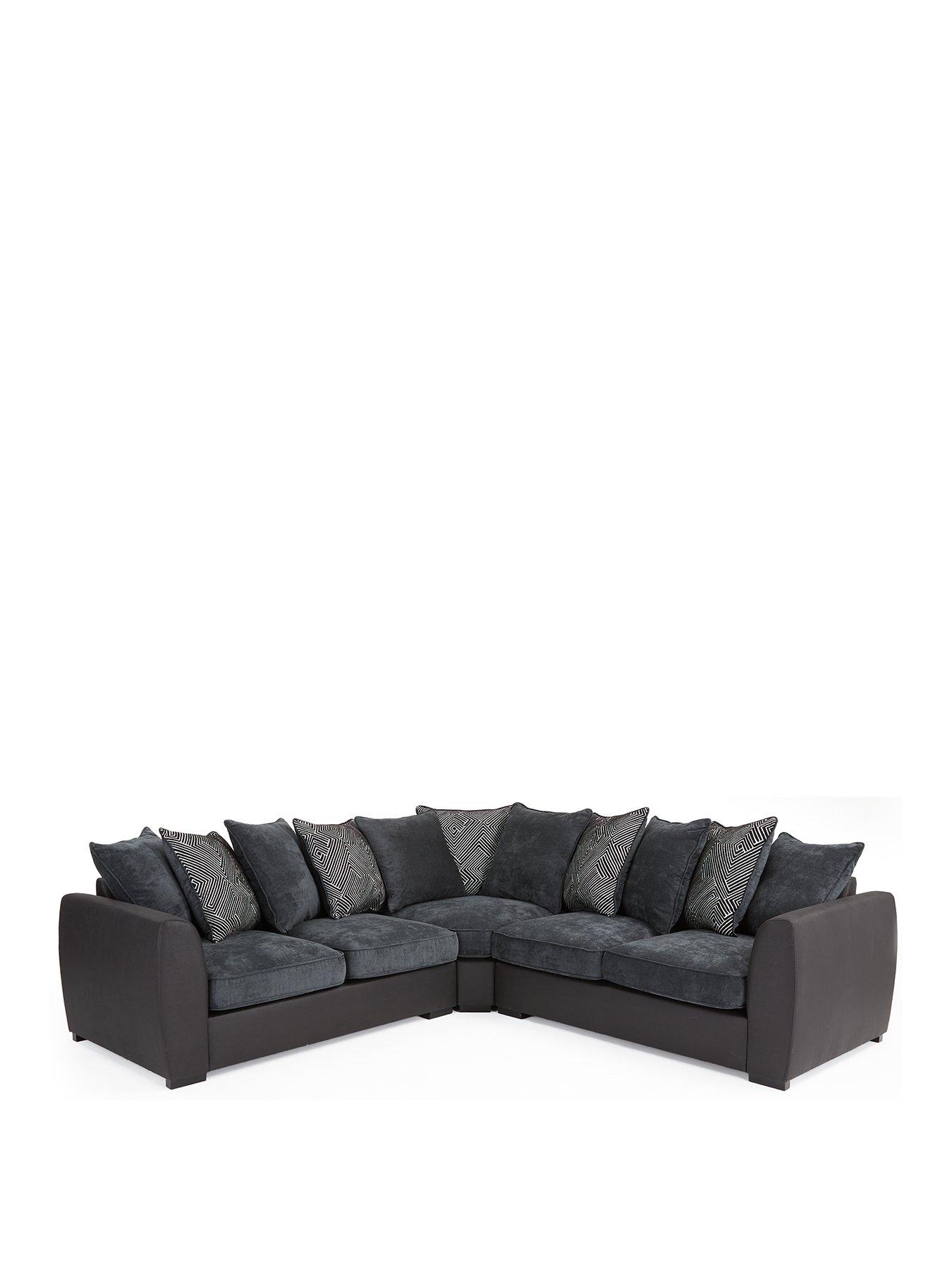 very-home-cabo-fabric-and-faux-leathernbspcorner-group-sofa-fsc-certifiedstillFront