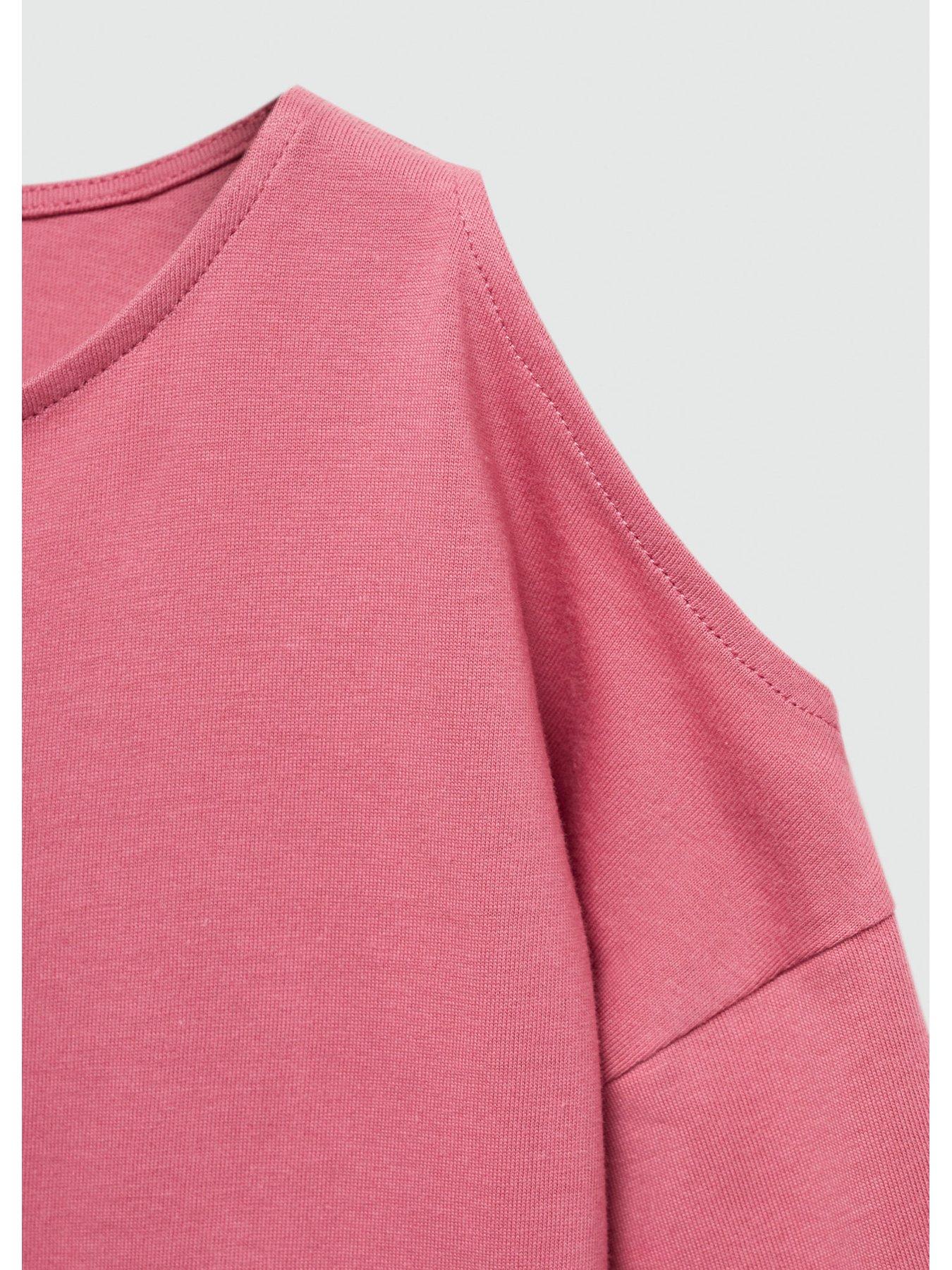 mango-girls-cut-out-shoulder-long-sleeve-tshirt-dark-pinkoutfit