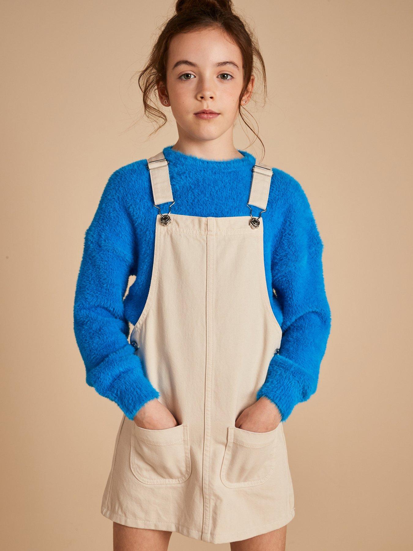 mango-girls-denim-dungaree-dress-cream