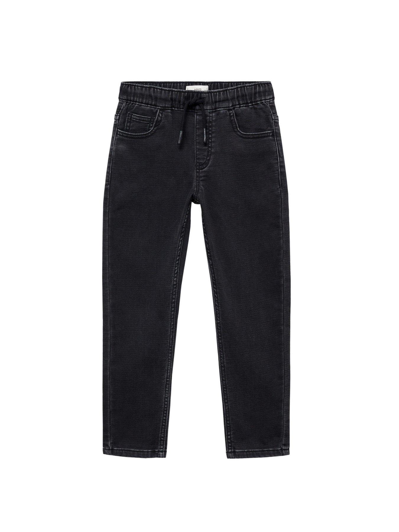 mango-boys-elasticated-waist-jeans-blackstillFront