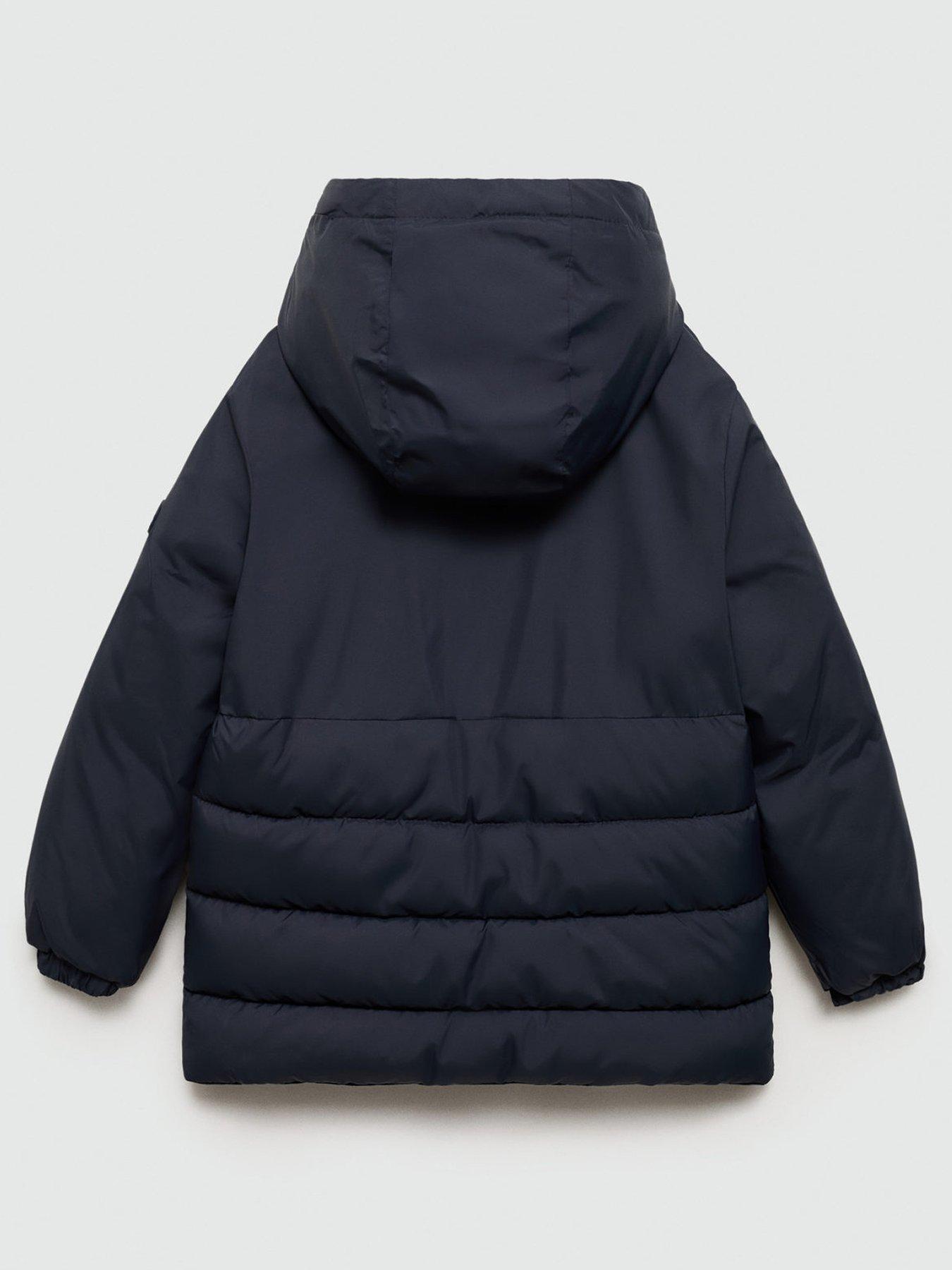 Image 2 of 4 of Mango Boys Padded Coat - Navy