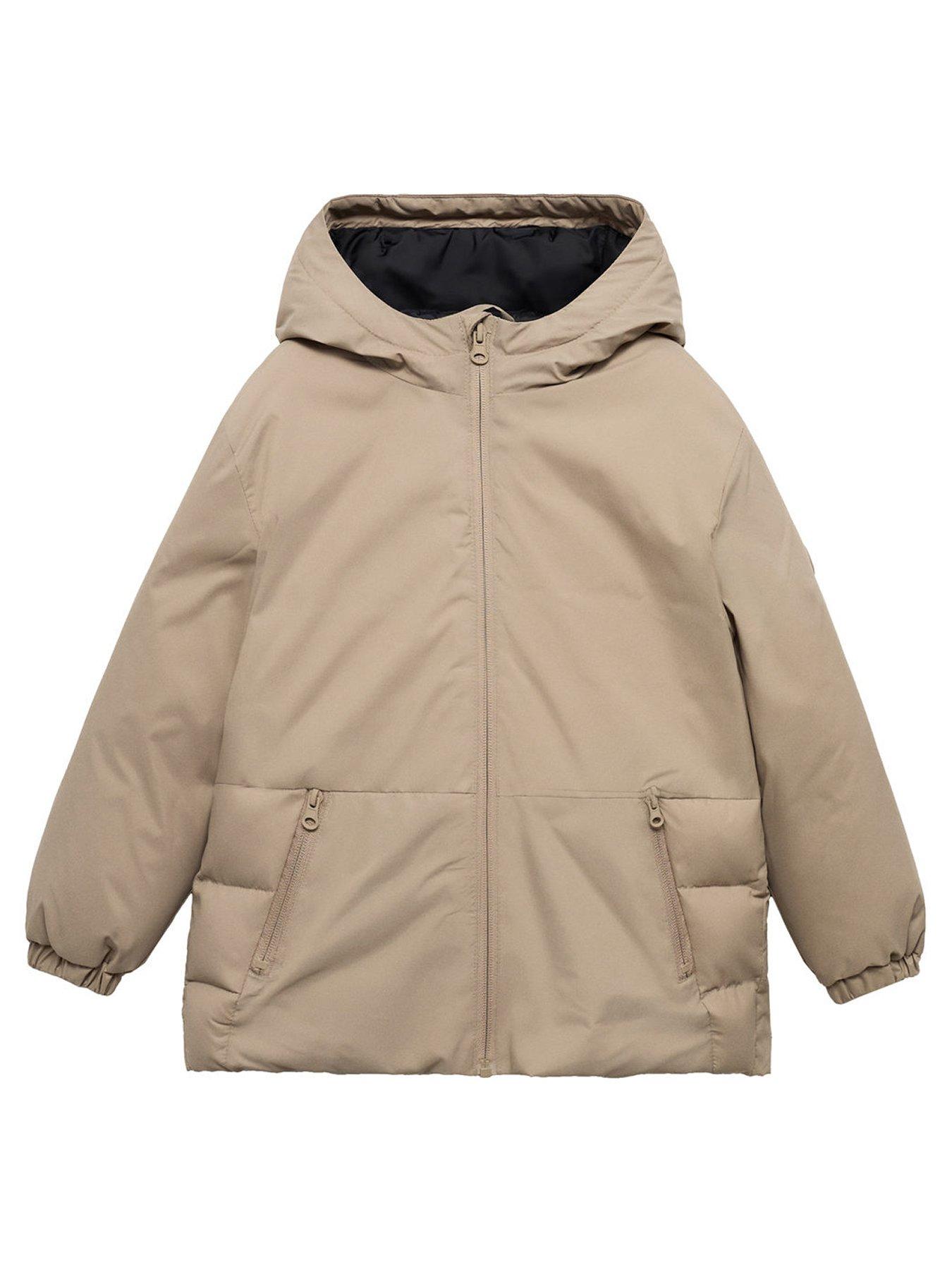 Image 1 of 4 of Mango Boys Padded Coat - Beige