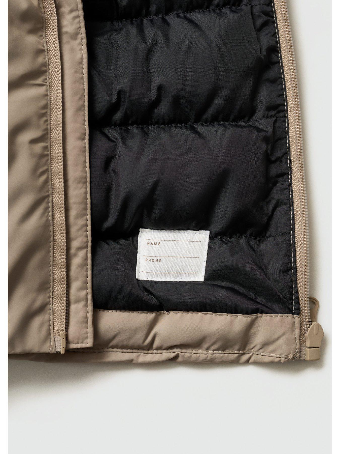 Image 3 of 4 of Mango Boys Padded Coat - Beige