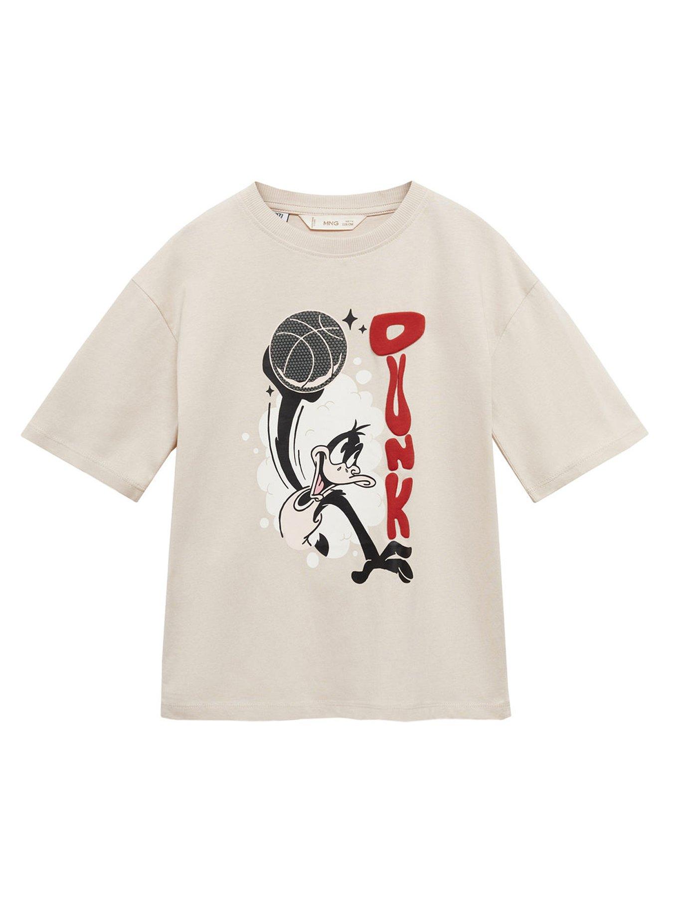 mango-boys-daffy-duck-short-sleeve-tshirt-beige