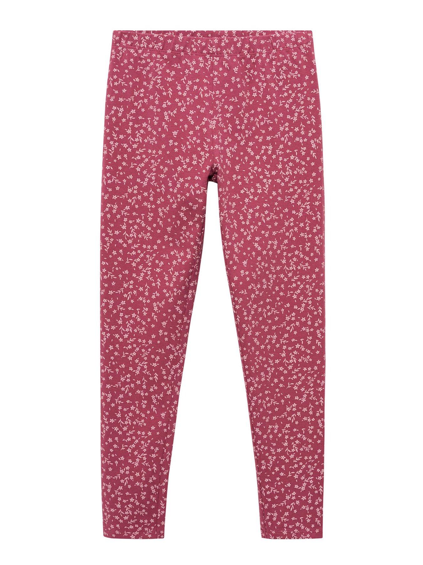 mango-girls-floral-print-leggings-dark-red