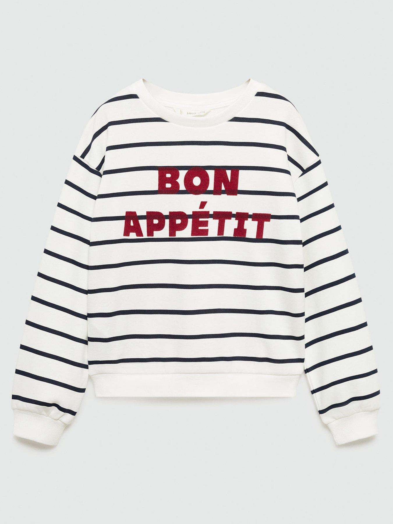 mango-girls-bon-appetit-striped-sweat-white