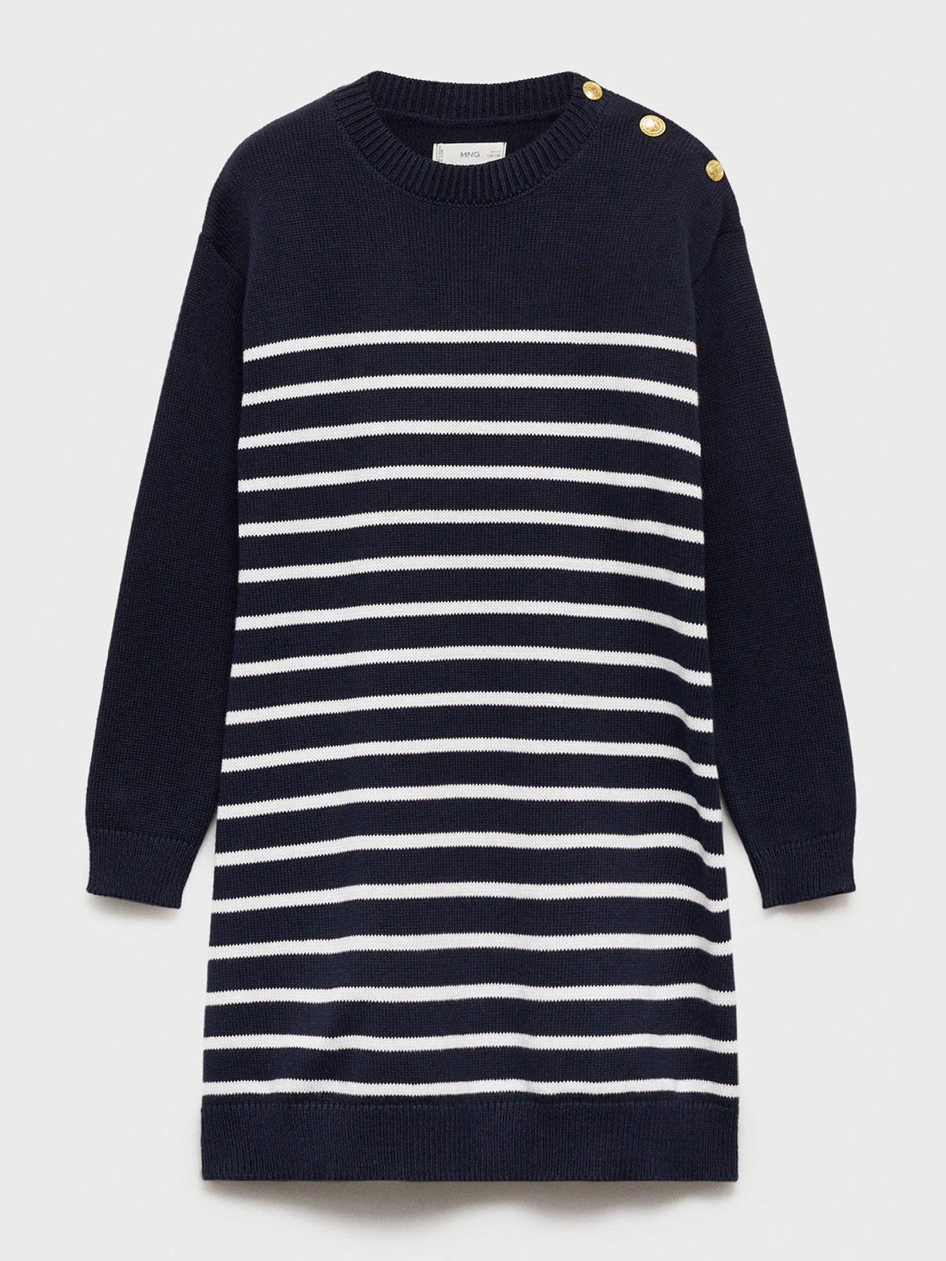 mango-girls-striped-long-sleeve-knitted-dress-navy