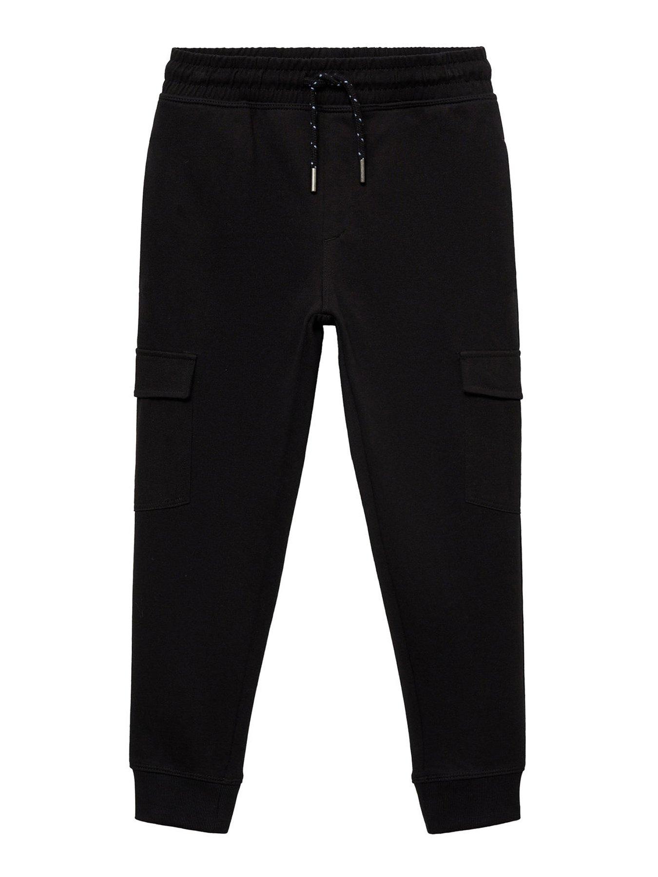 mango-boys-cargo-joggers-black