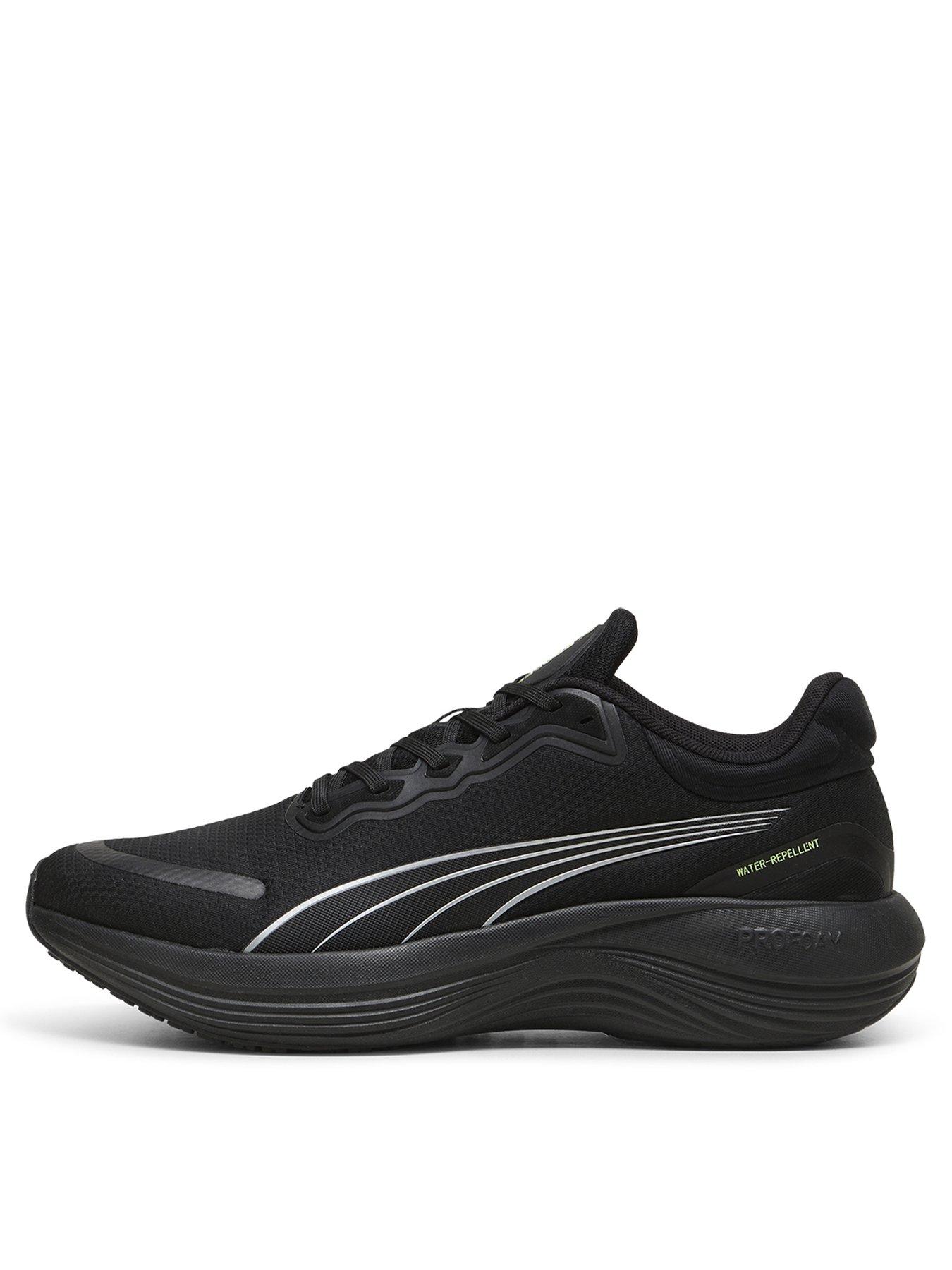 Puma black mens trainers best sale