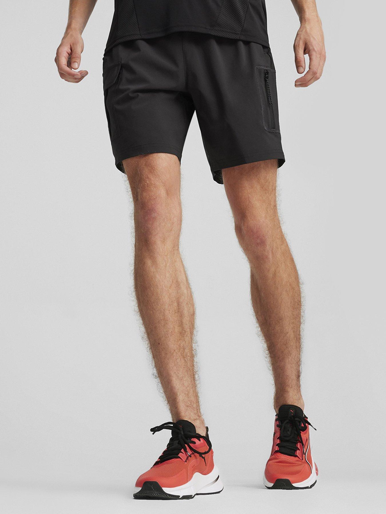 puma-mens-training-flex-7-woven-cargo-short-blackfront