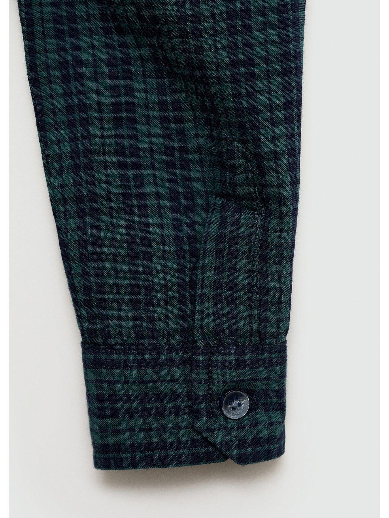 mango-younger-boys-checked-long-sleeve-shirt-dark-greenoutfit