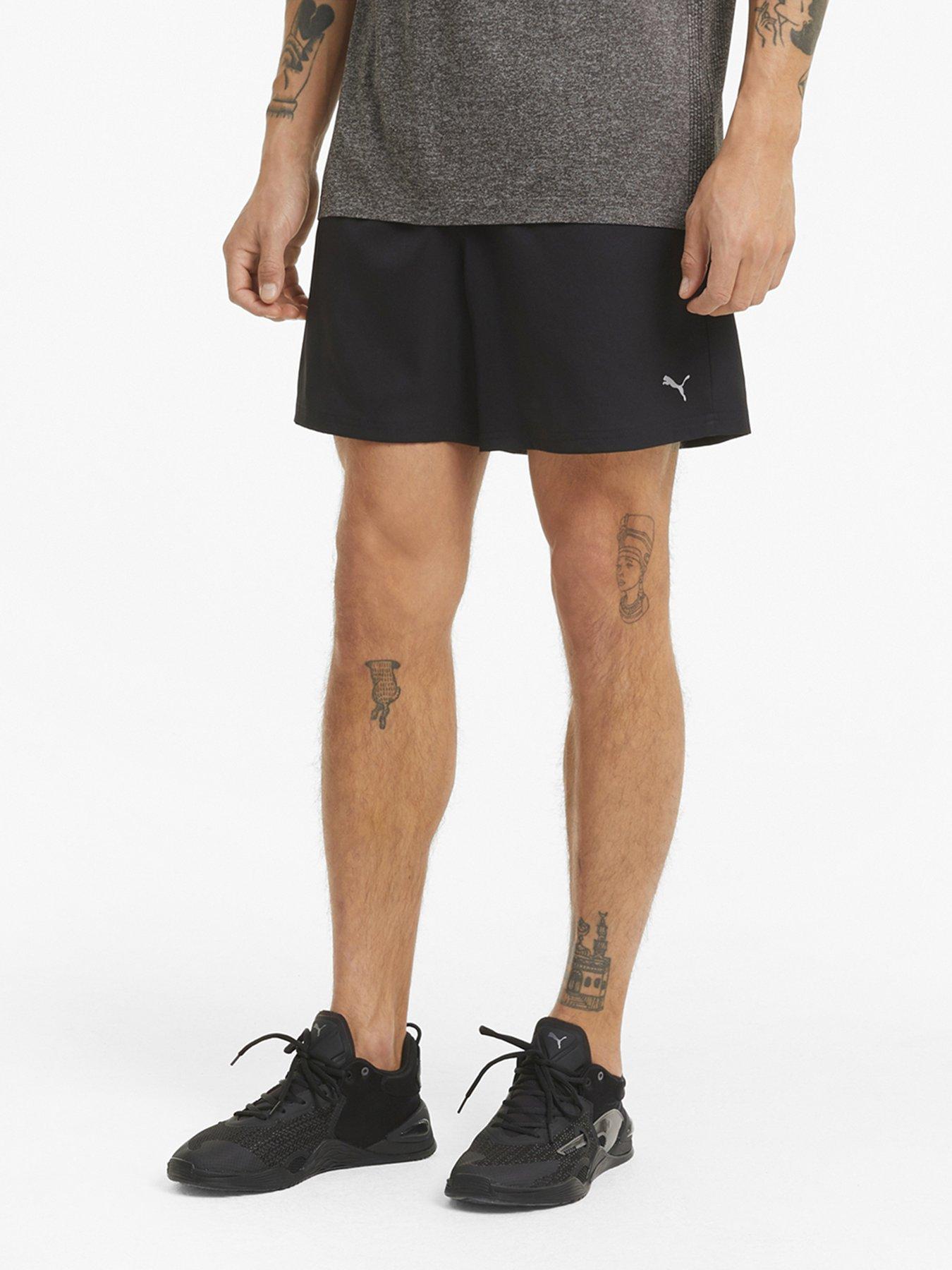 puma-mens-training-woven-5-shorts-blackfront