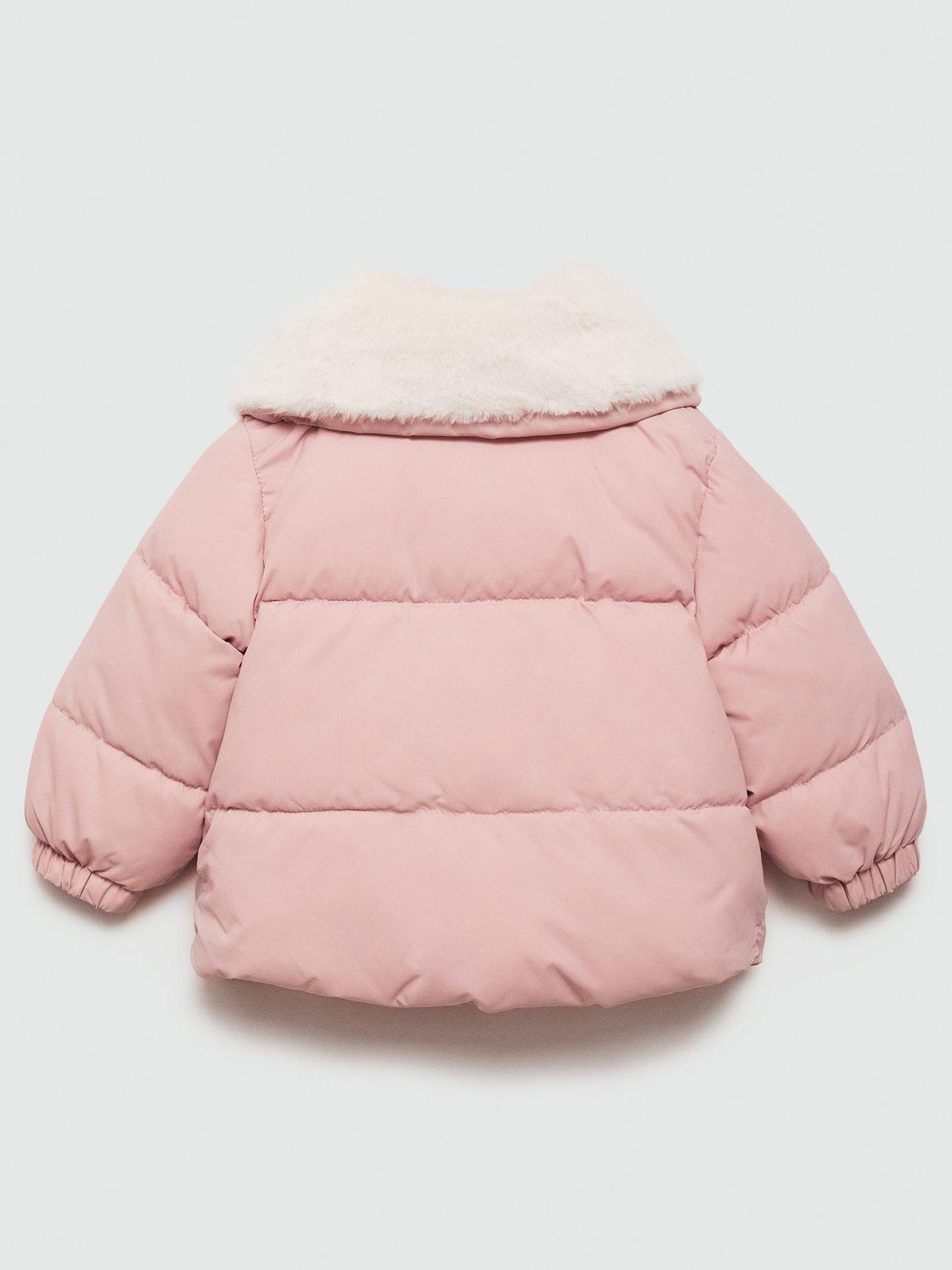 mango-younger-girls-fleece-lined-funnel-neck-coat-light-pinkback