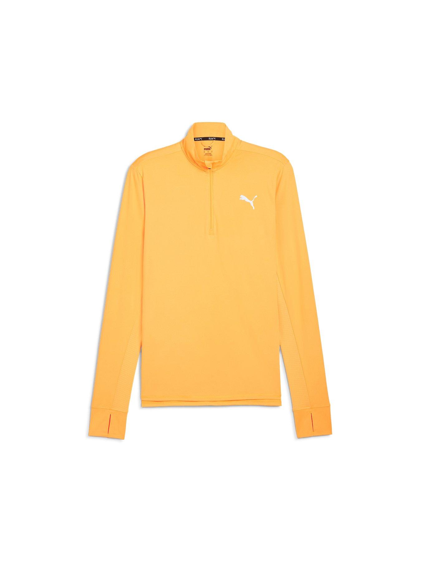 puma-mens-running-favorite-14-zip-orangedetail