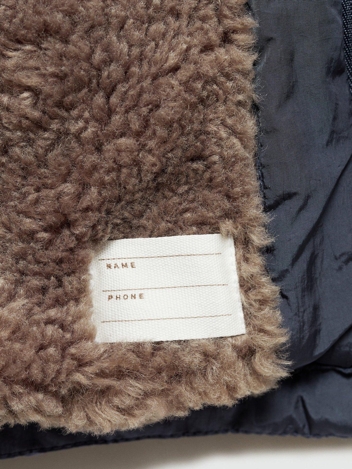 Image 4 of 5 of Mango Younger Boys Padded Duffle Coat - Blue