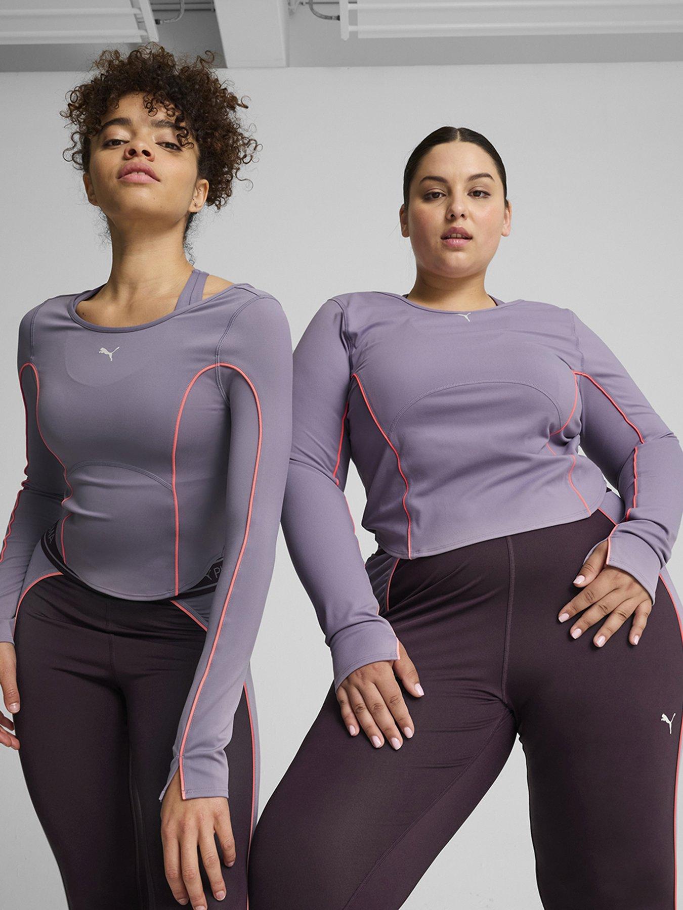 Image 1 of 6 of Puma Womens Training Cloudspun Long Sleeve Top - Purple