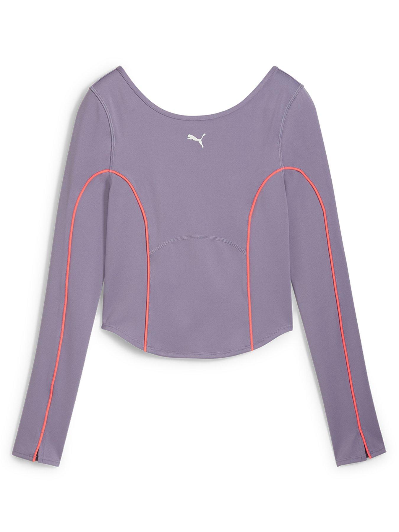 Image 5 of 6 of Puma Womens Training Cloudspun Long Sleeve Top - Purple