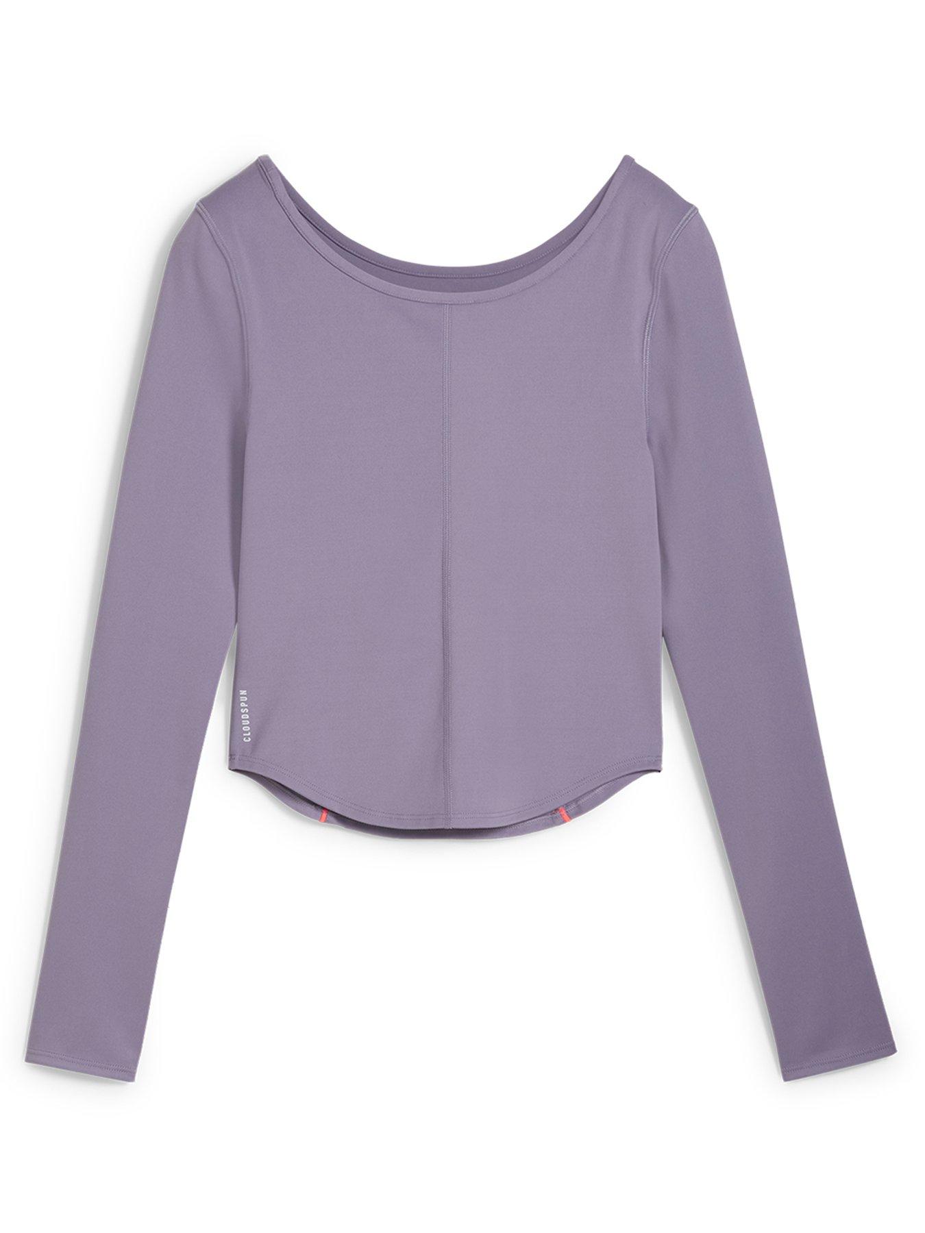 Image 6 of 6 of Puma Womens Training Cloudspun Long Sleeve Top - Purple