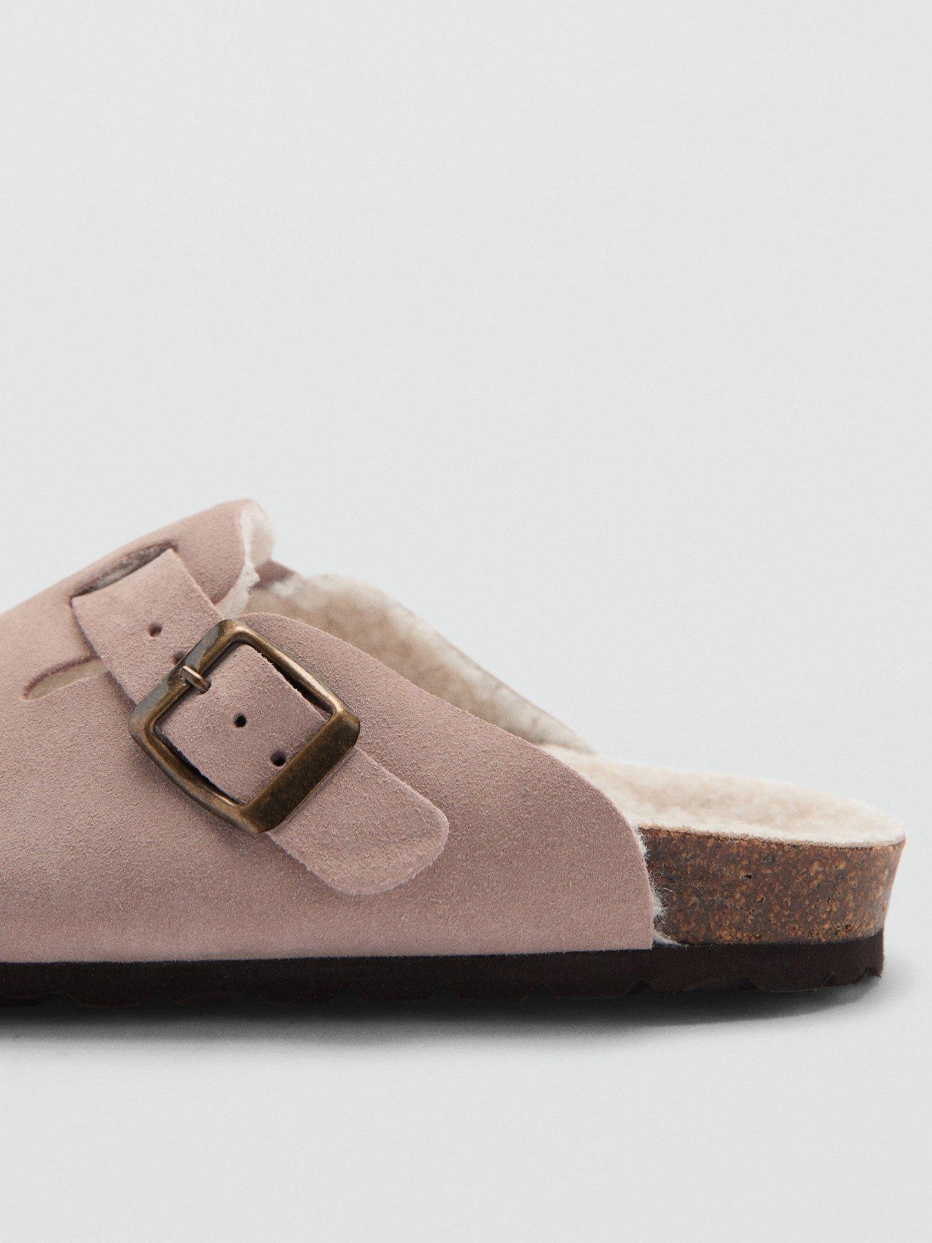 mango-girls-faux-fur-lined-suede-clogs-light-pinkback